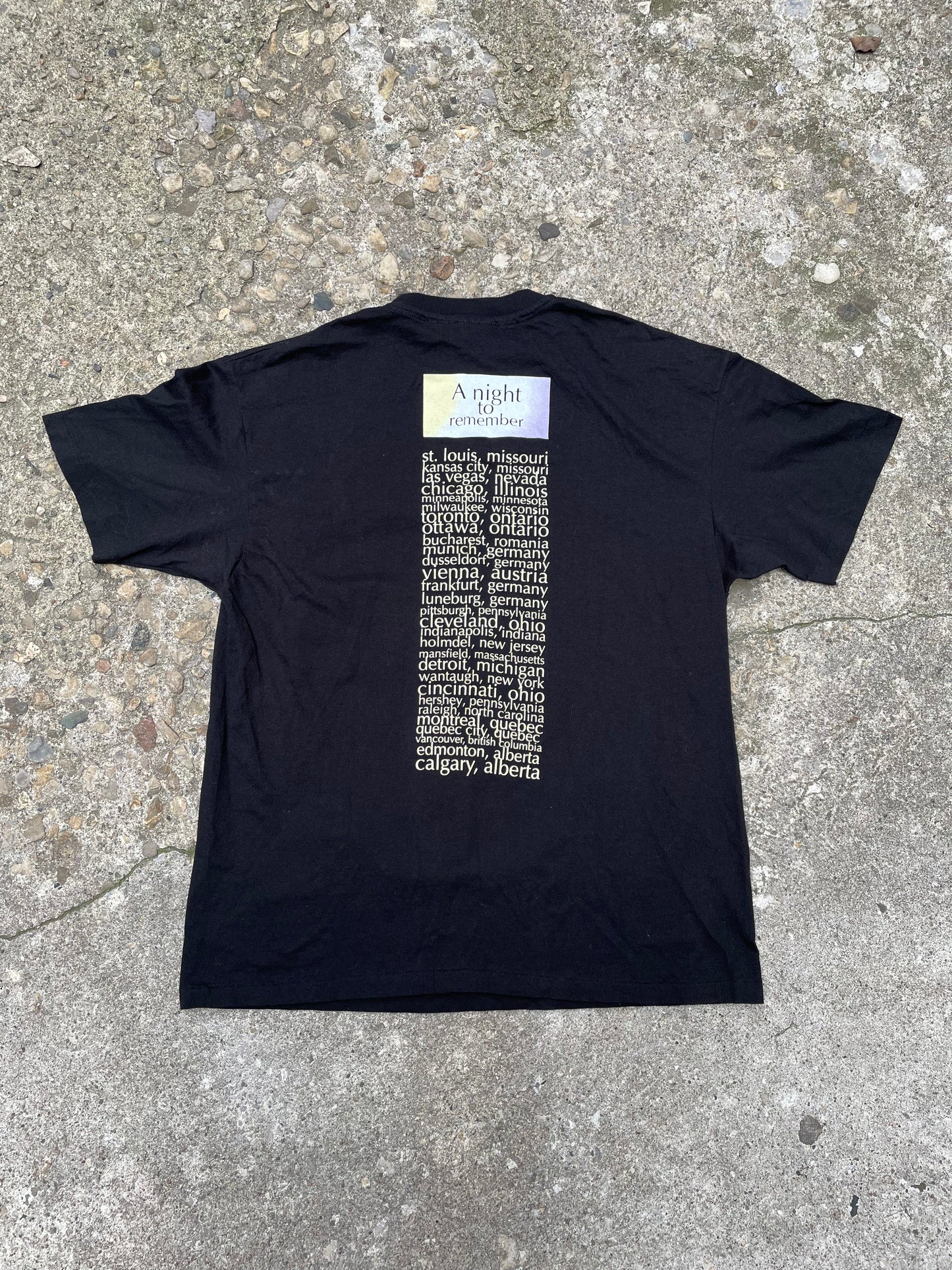 1993 Rod Stewart 'A Night to Remember' Tour Graphic Band T-Shirt - XL