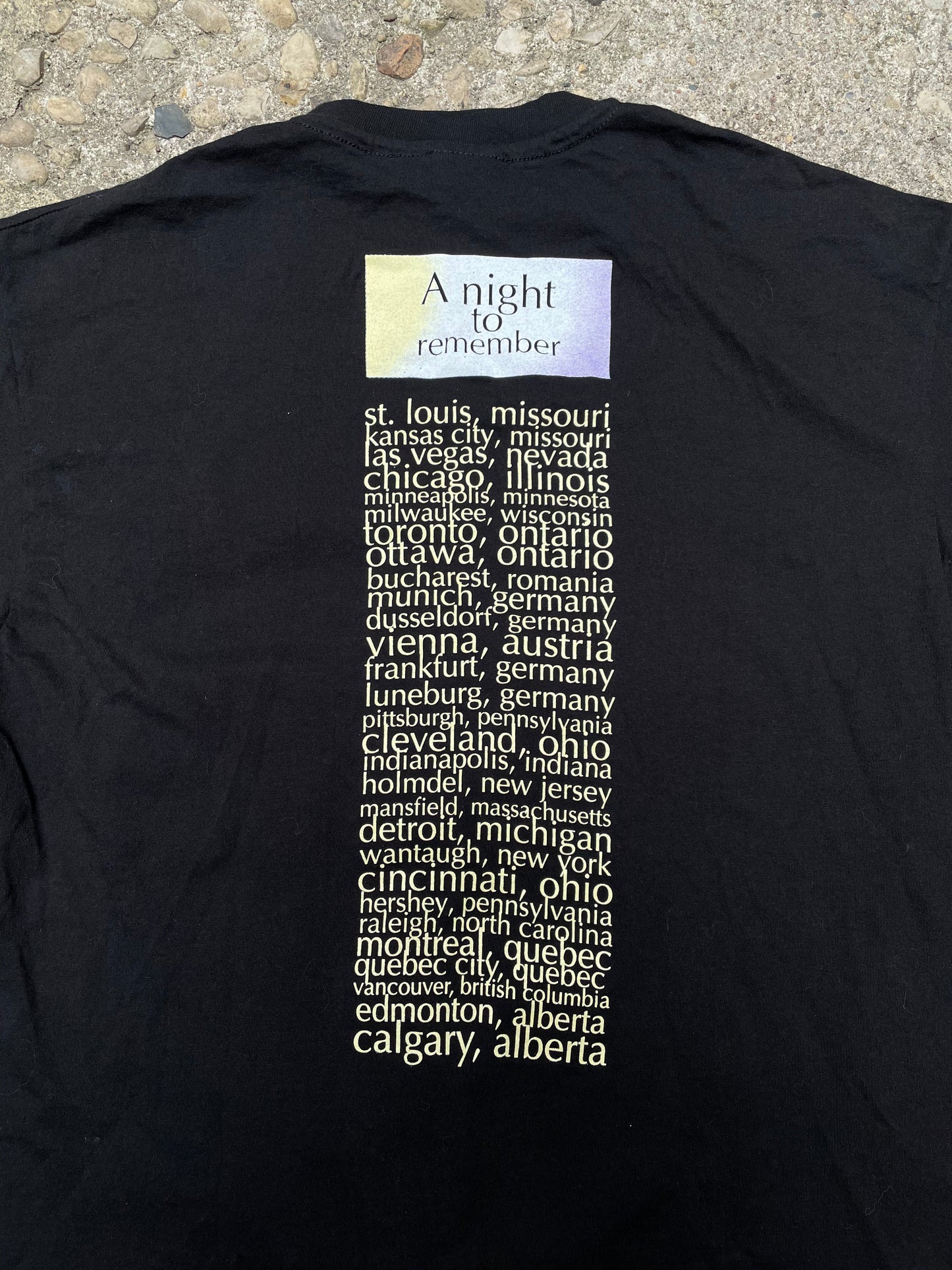 1993 Rod Stewart 'A Night to Remember' Tour Graphic Band T-Shirt - XL