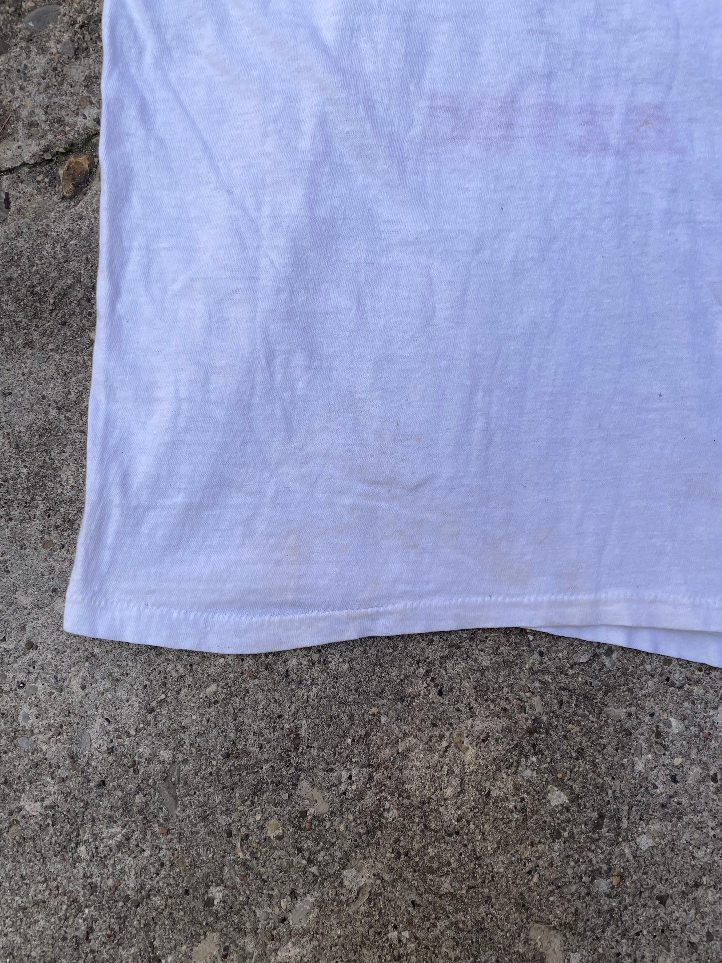 1960's 'Tan It' Aztec Sun Tan Lotion Graphic Ringer T-Shirt - S