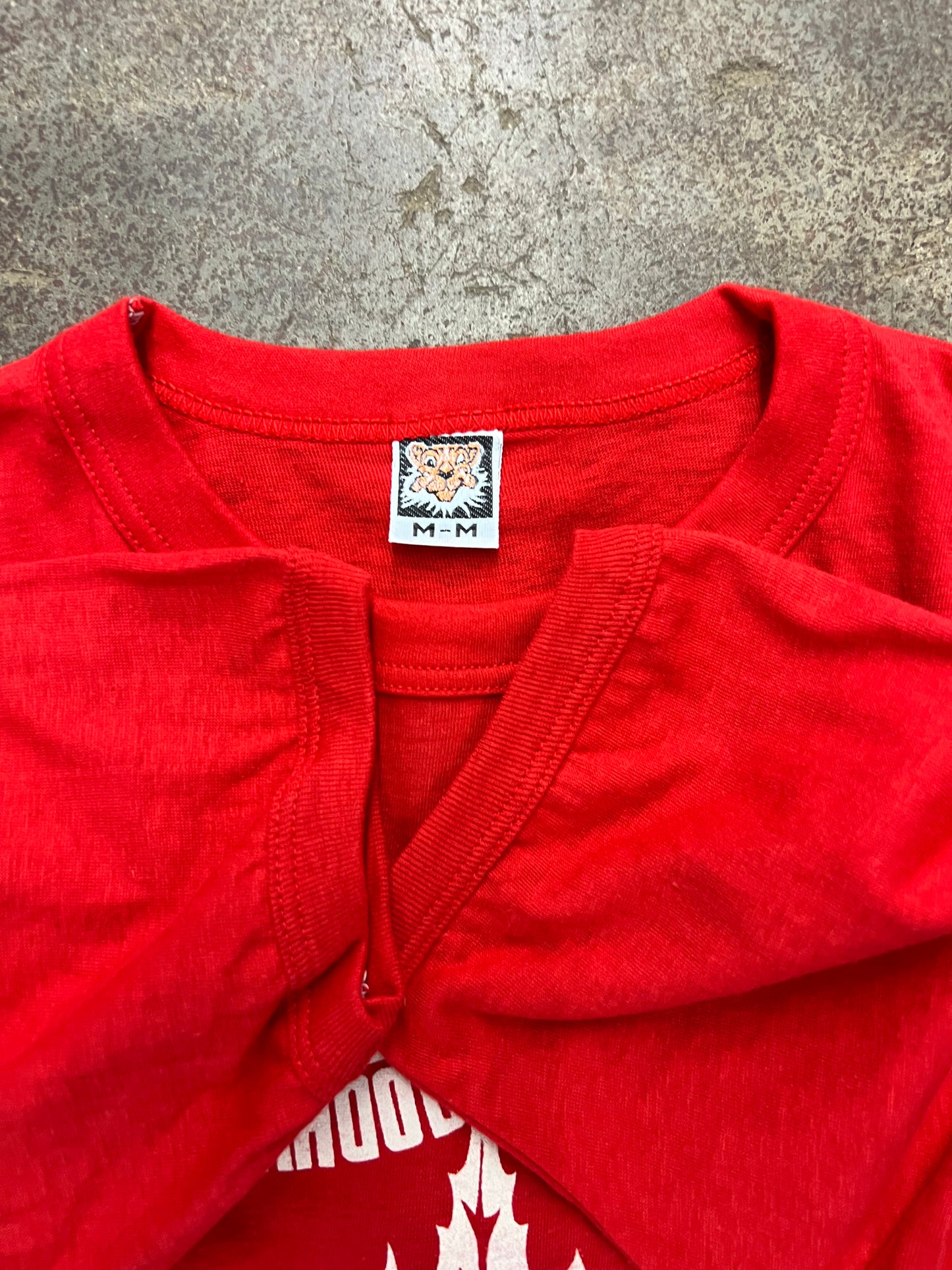 1970's Mahood School Elmira Graphic Ringer T-Shirt - M