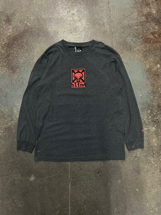 2000's Blind Skateboards Graphic Logo Long Sleeve T-Shirt - L