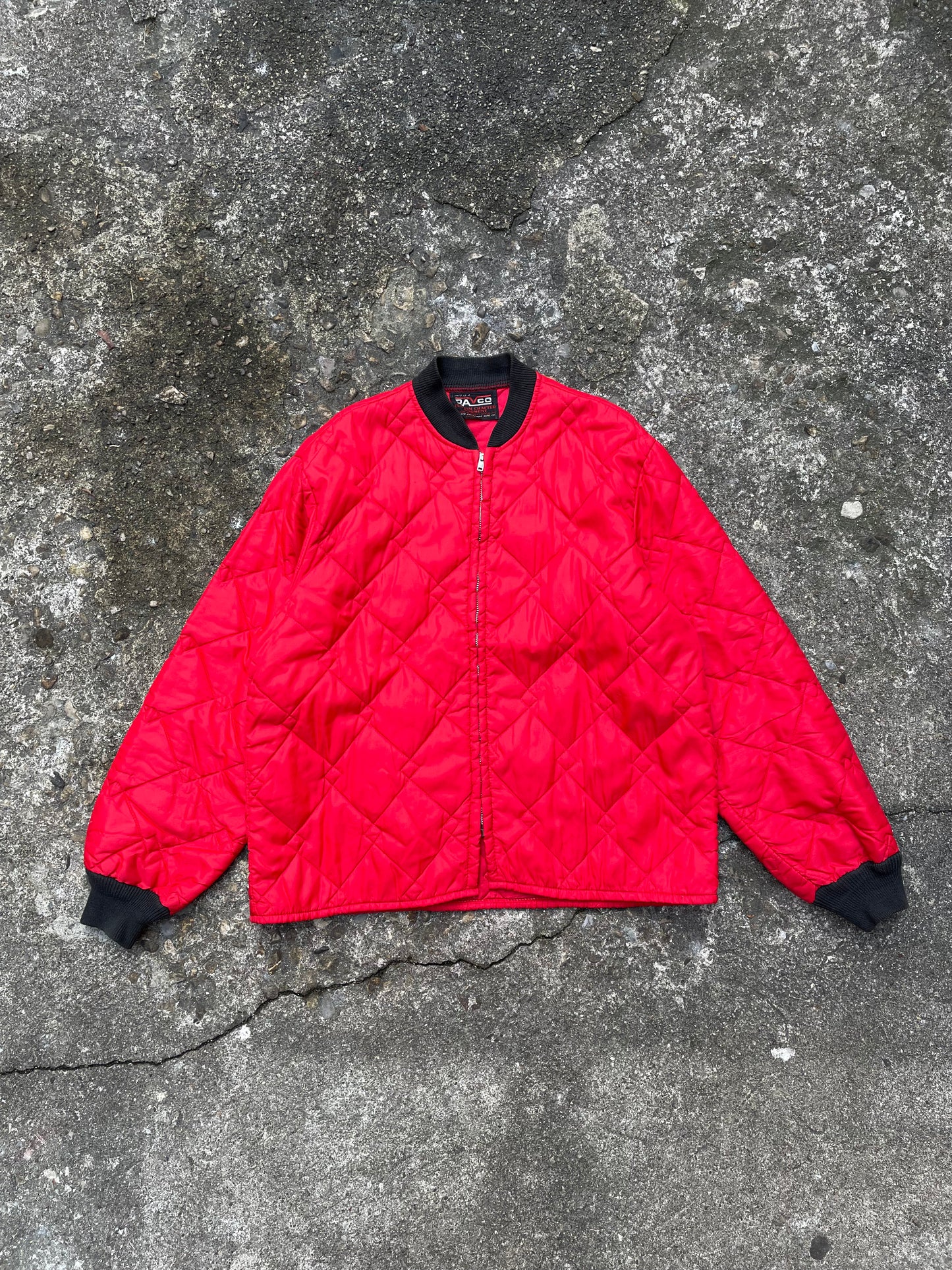1960’s Davco Red Quilted Insulated Liner Jacket - L