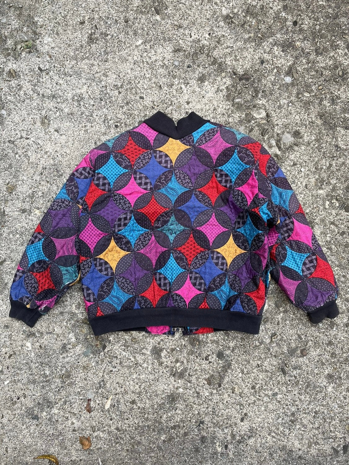 1980’s Handmade Quilted Bomber Jacket - M