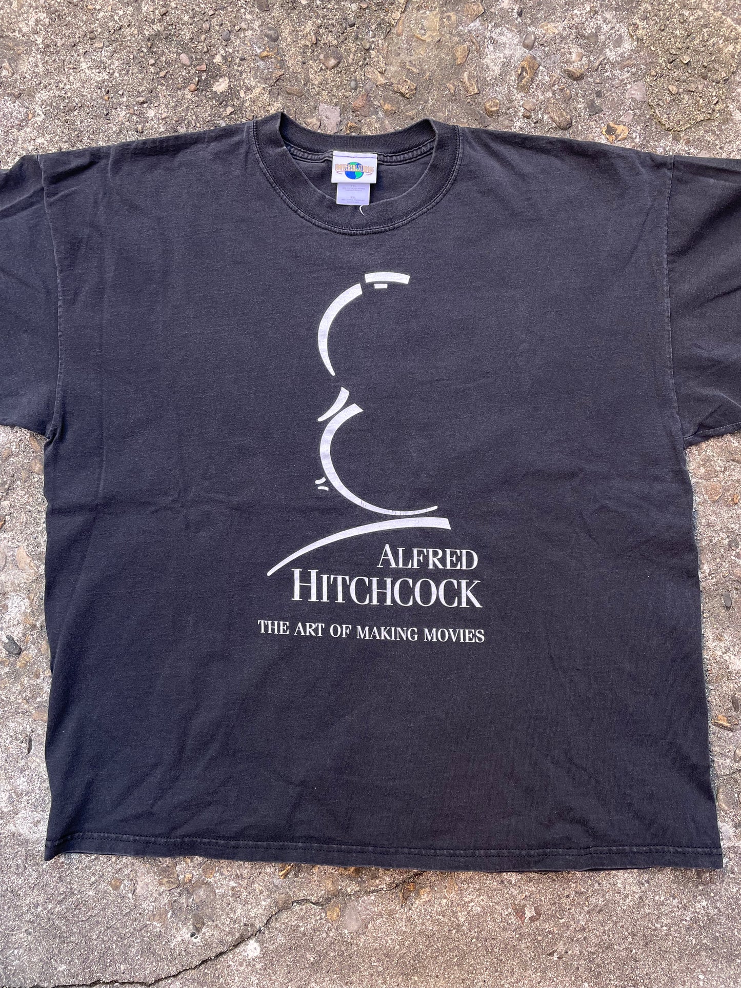 1990’s Alfred Hitchcock ‘The Art of Making Movies’ Graphic T-Shirt - XXL