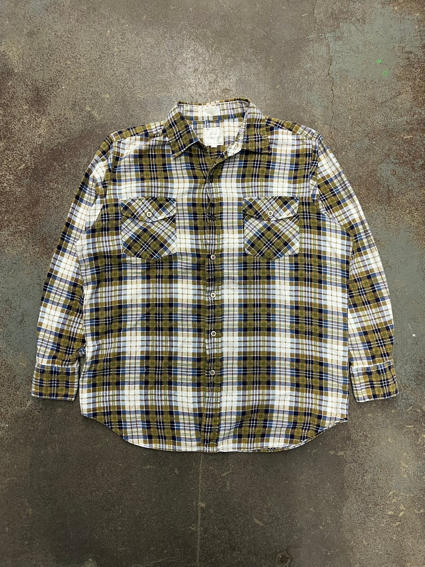 1980's Sears Wearmaster Cotton Flannel Shirt - L