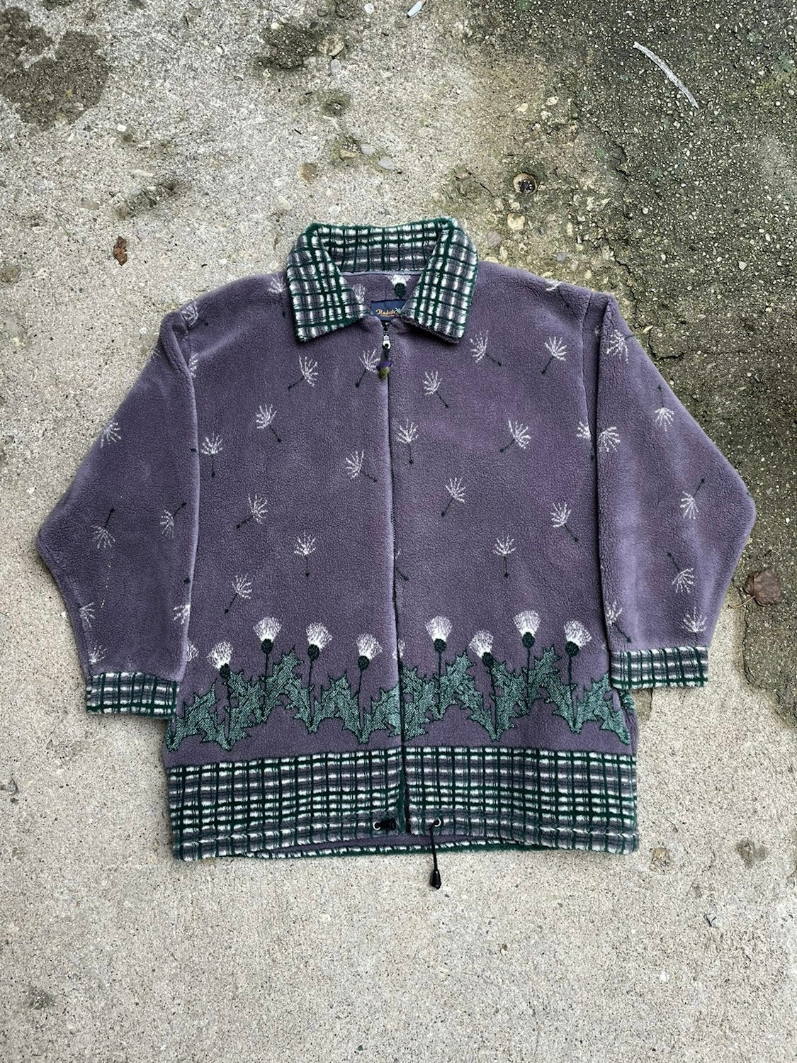 1990’s Radish Countrywear Dandelion Deep Pile Printed Fleece - XL