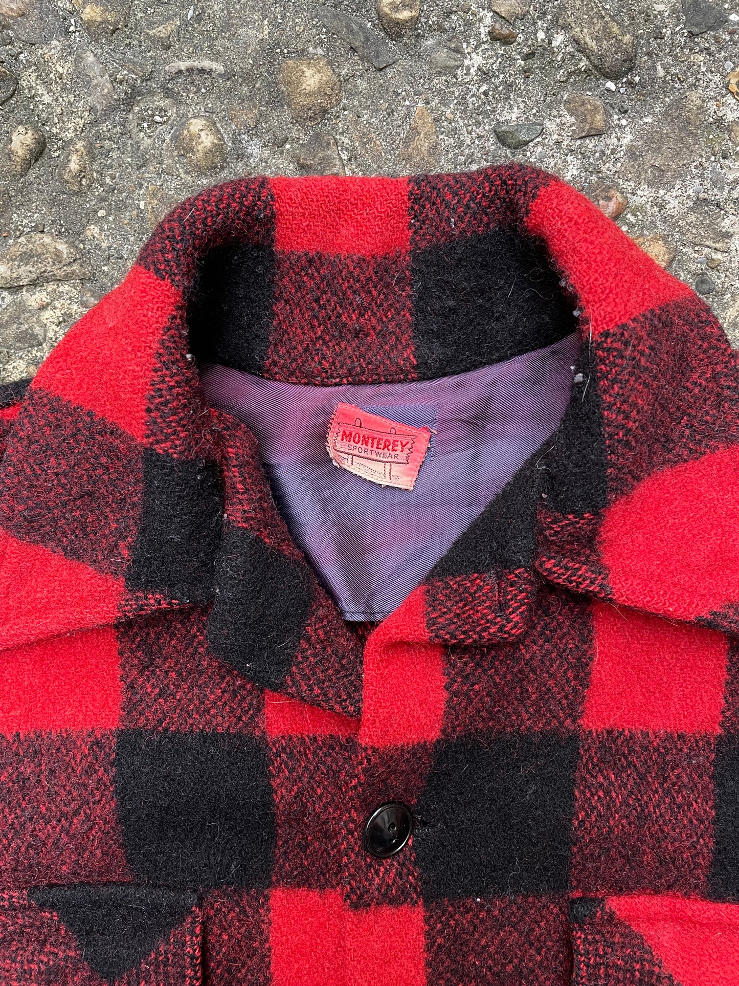 1950’s/1960’s Monterey Sportswear Buffalo Check Plaid Wool Jacket - S