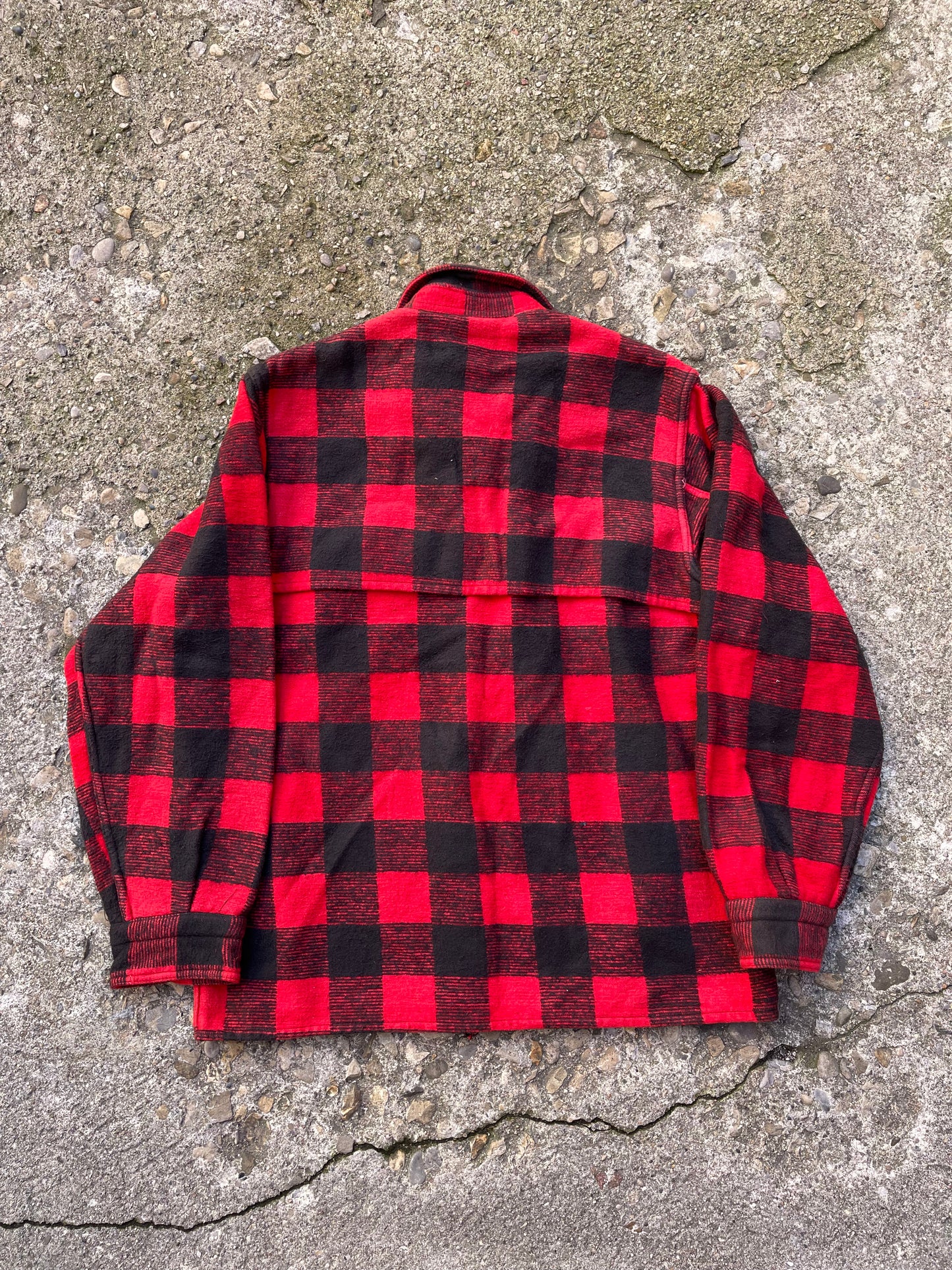 1970's Champion Heavy Cotton Plaid Flannel Button Up Shirt - M