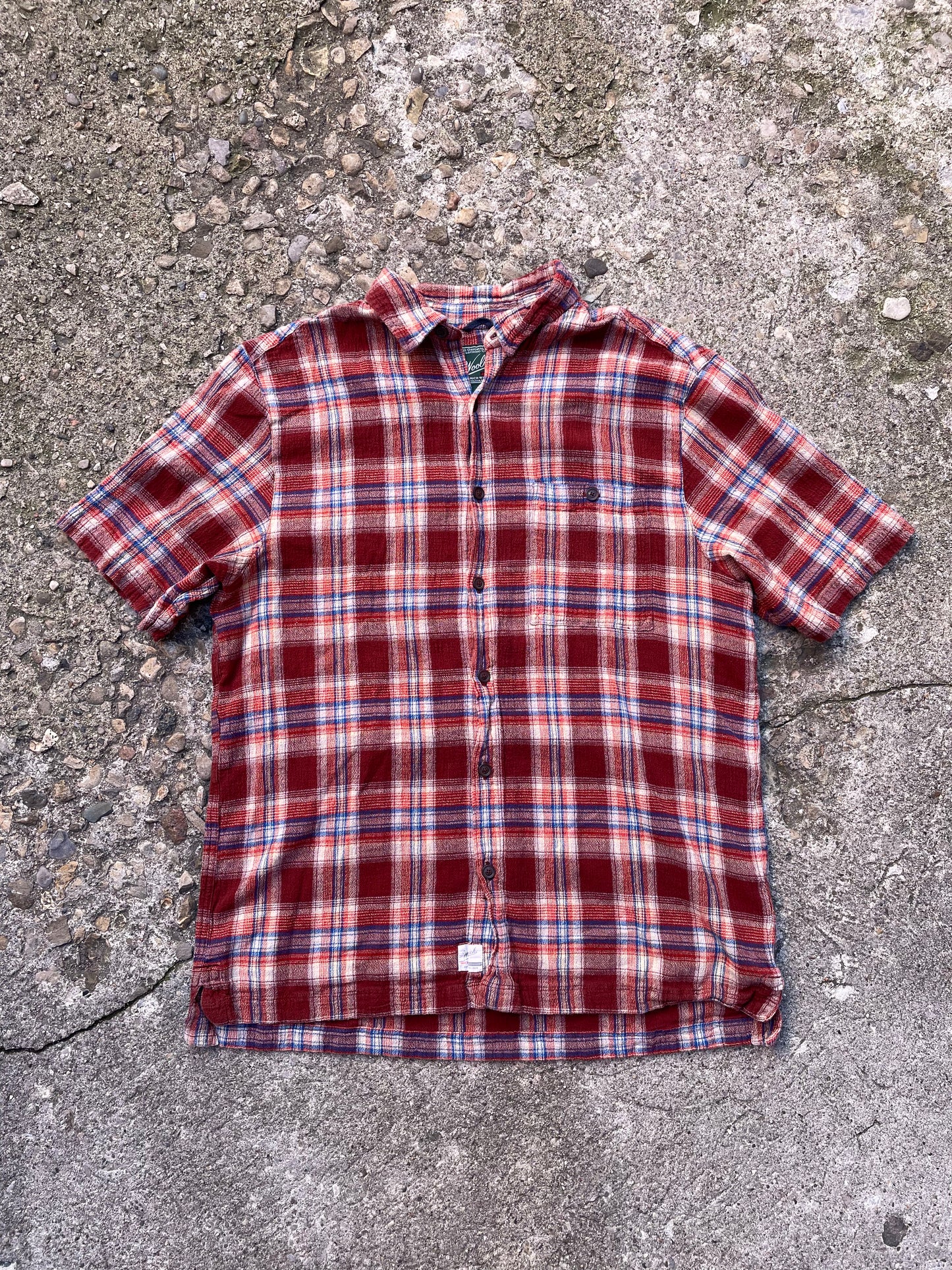 2000's Woolrich Plaid Short Sleeve Button Up Shirt - L