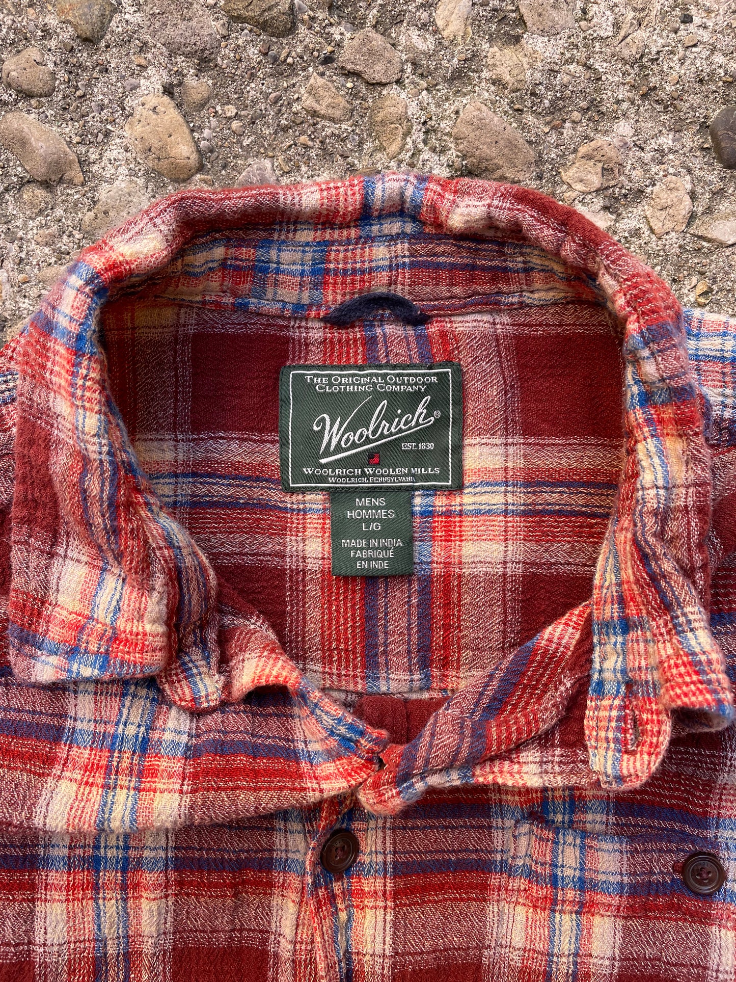 2000's Woolrich Plaid Short Sleeve Button Up Shirt - L