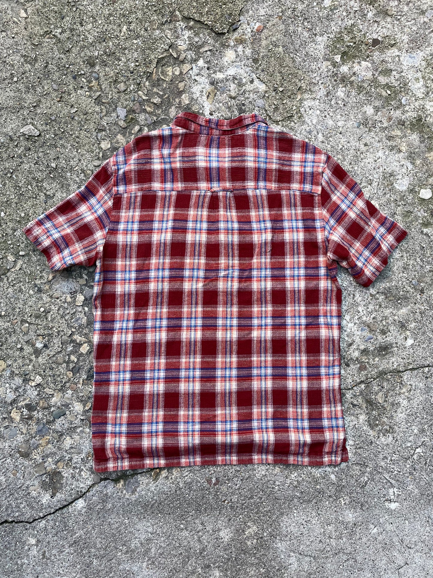 2000's Woolrich Plaid Short Sleeve Button Up Shirt - L