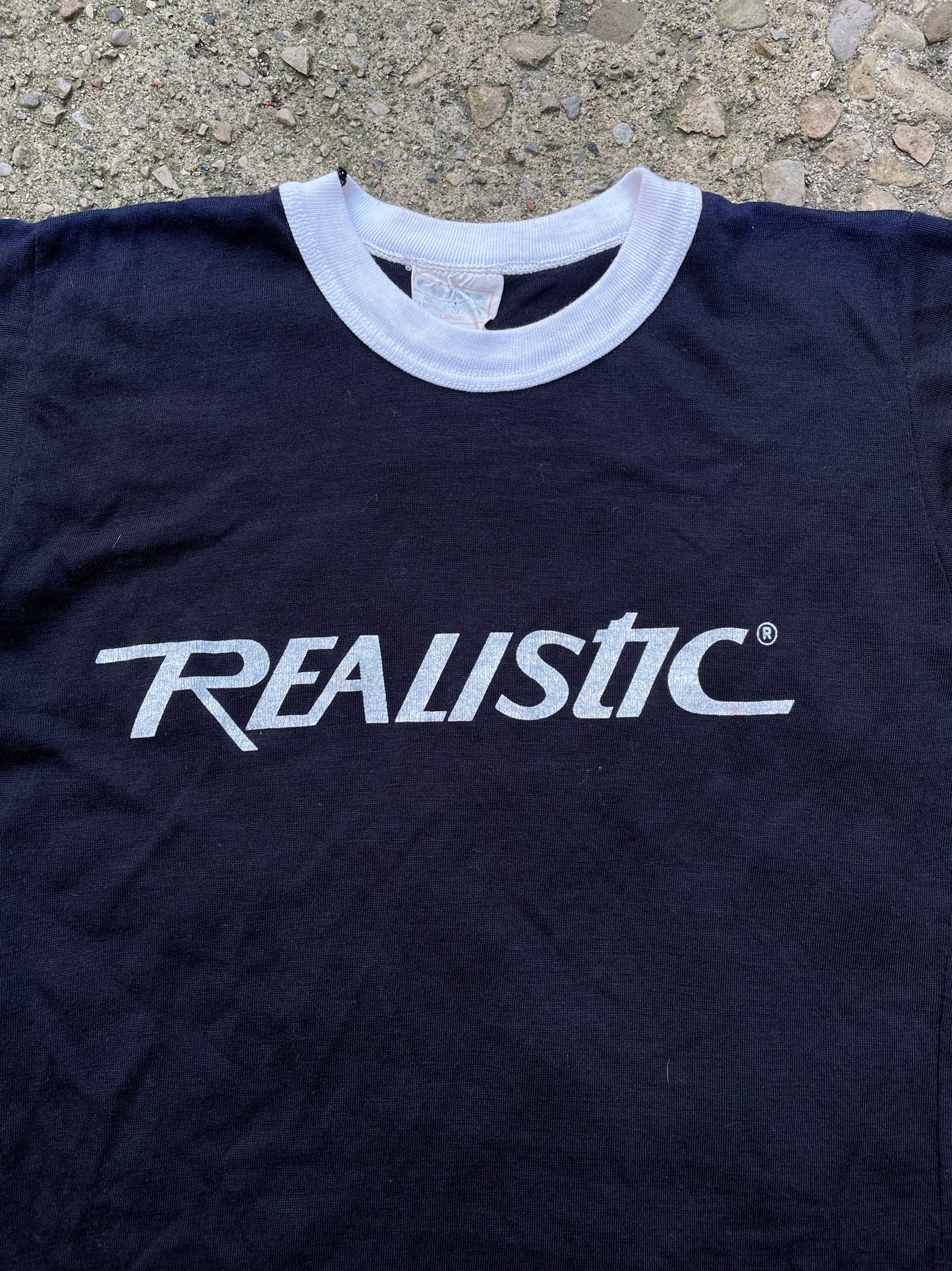 1970's Realistic Electronics Graphic Ringer T-Shirt - XS