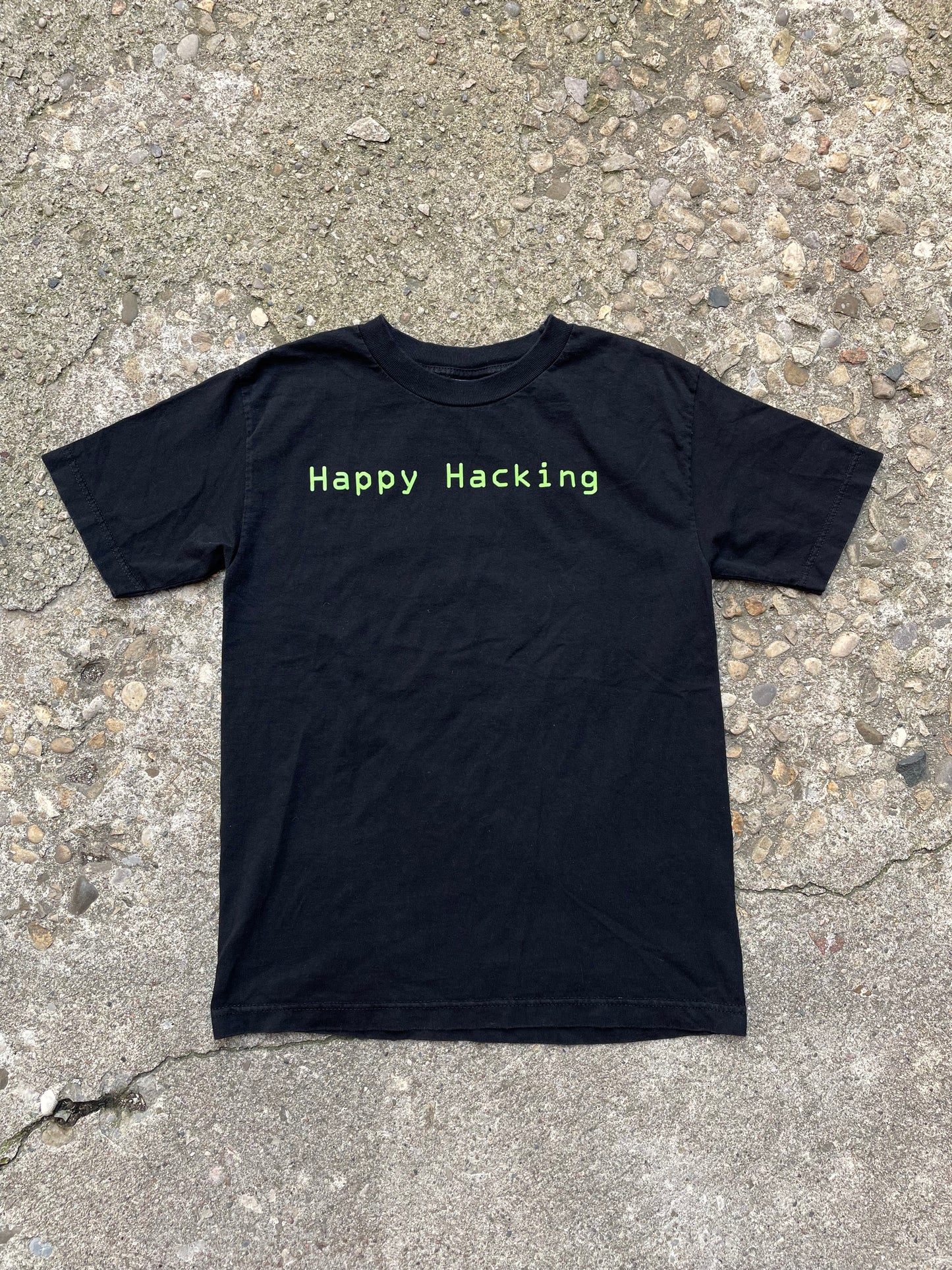 2000's 'Happy Hacking' Graphic T-Shirt - S