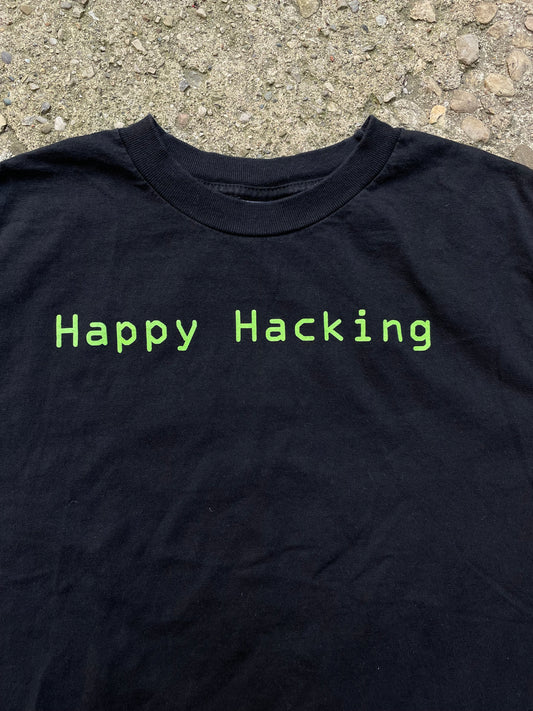 2000's 'Happy Hacking' Graphic T-Shirt - S