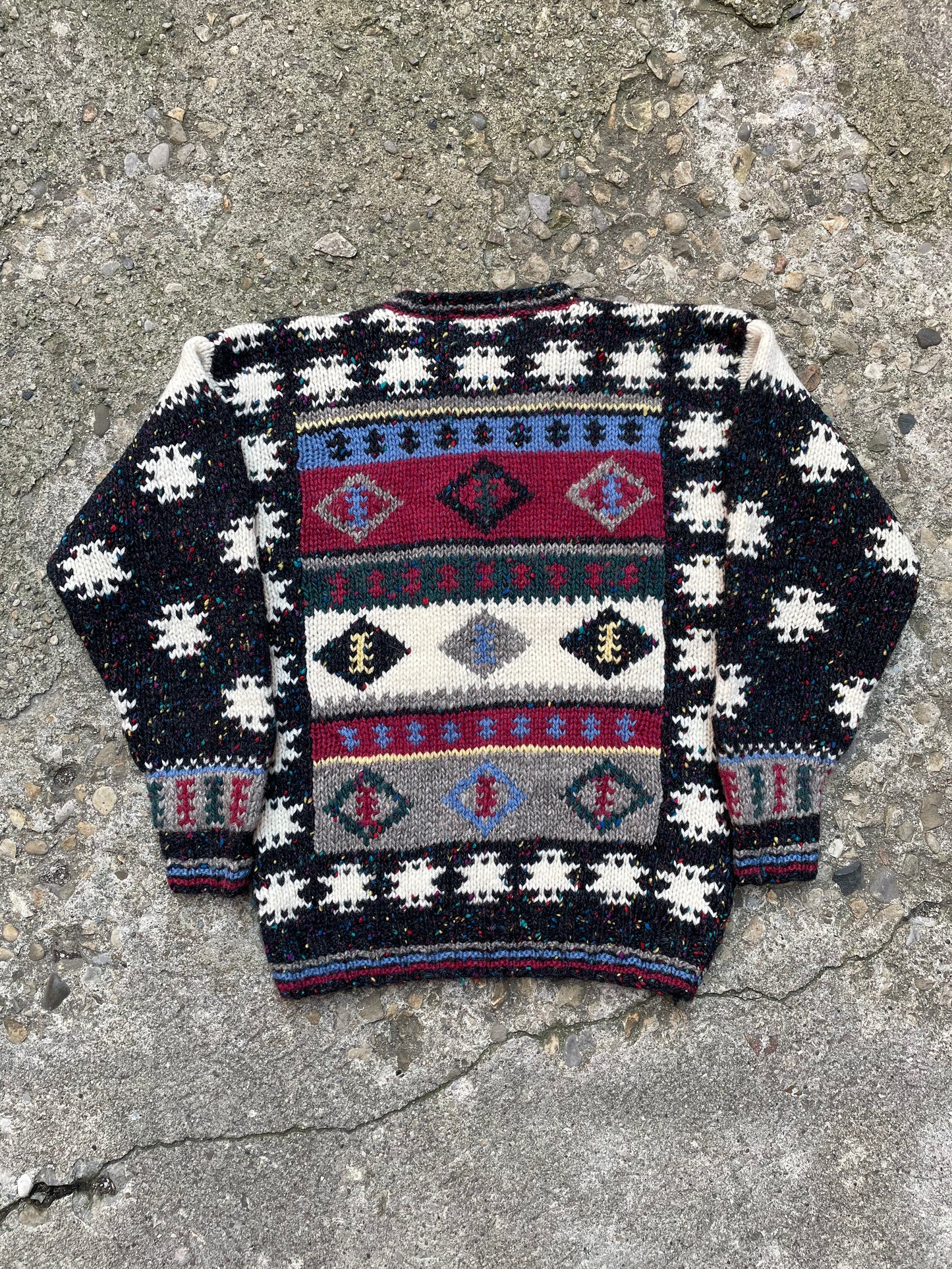 1980's/1990's Woolrich Patterned Wool Knit Sweater - M