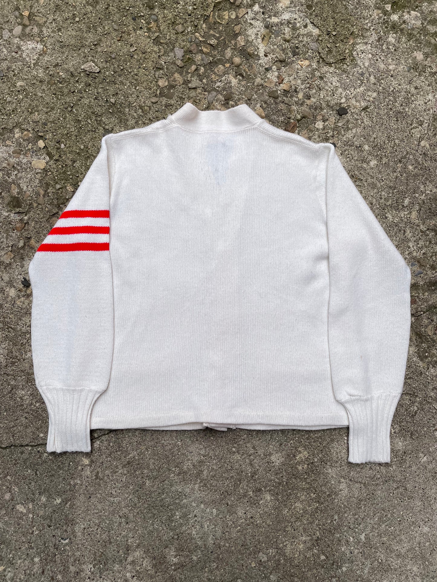 1950's/1960's Stadium Varsity Knit Cardigan Sweater - XL