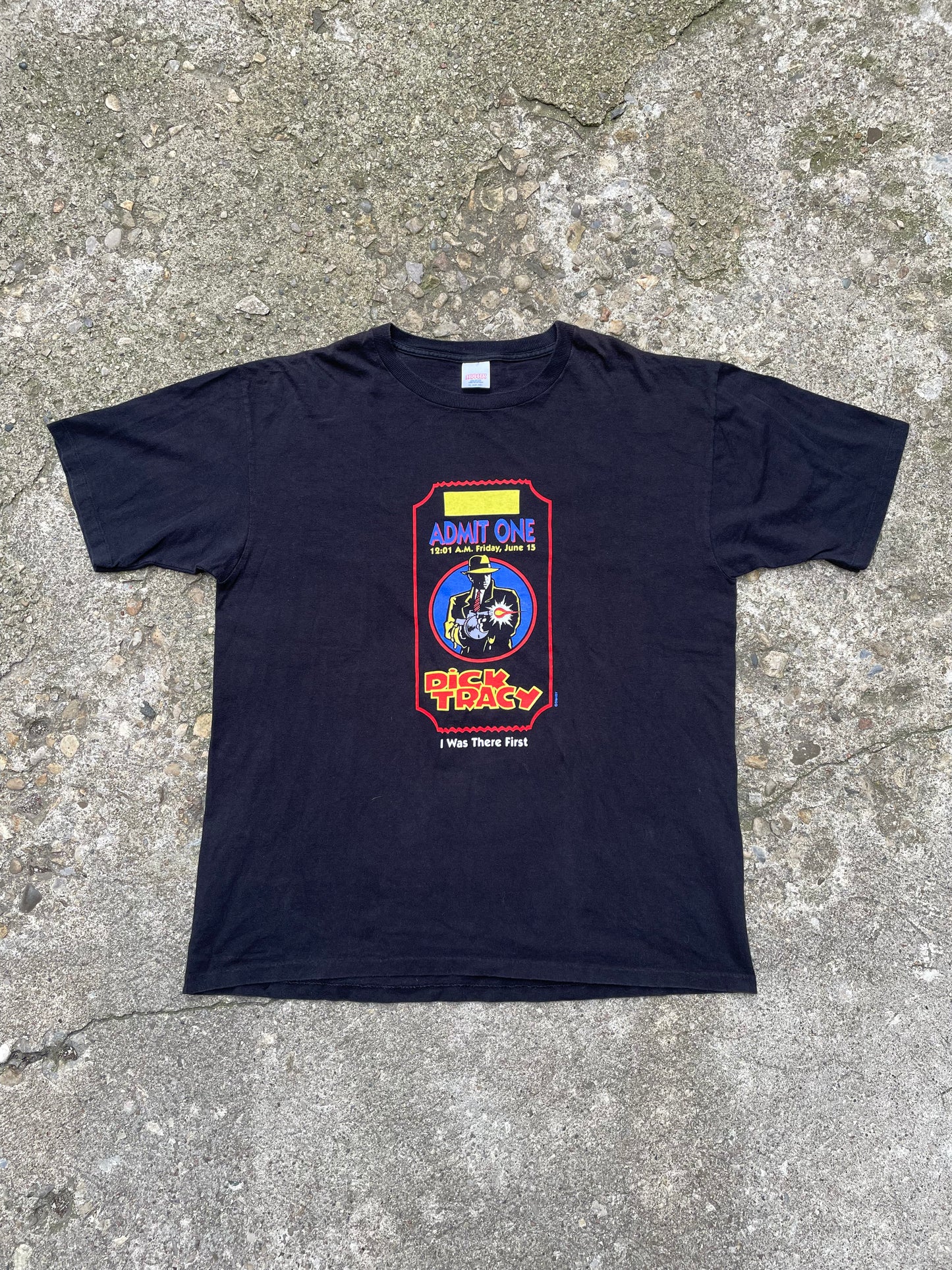 1990 Dick Tracy Movie Graphic T-Shirt - XL