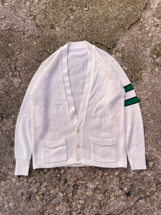 1960's Varsity Knit Cardigan Sweater - L