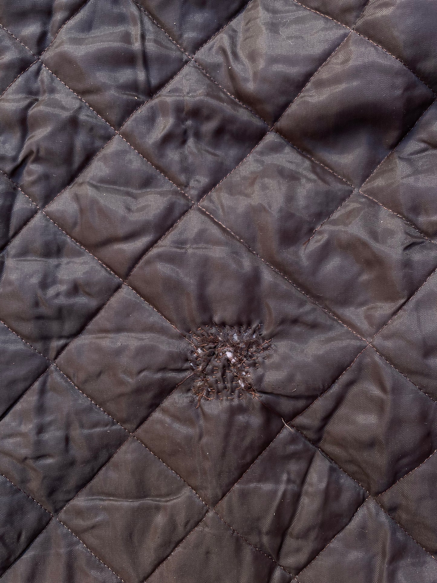 1970's Brown Quilted Liner Jacket - L