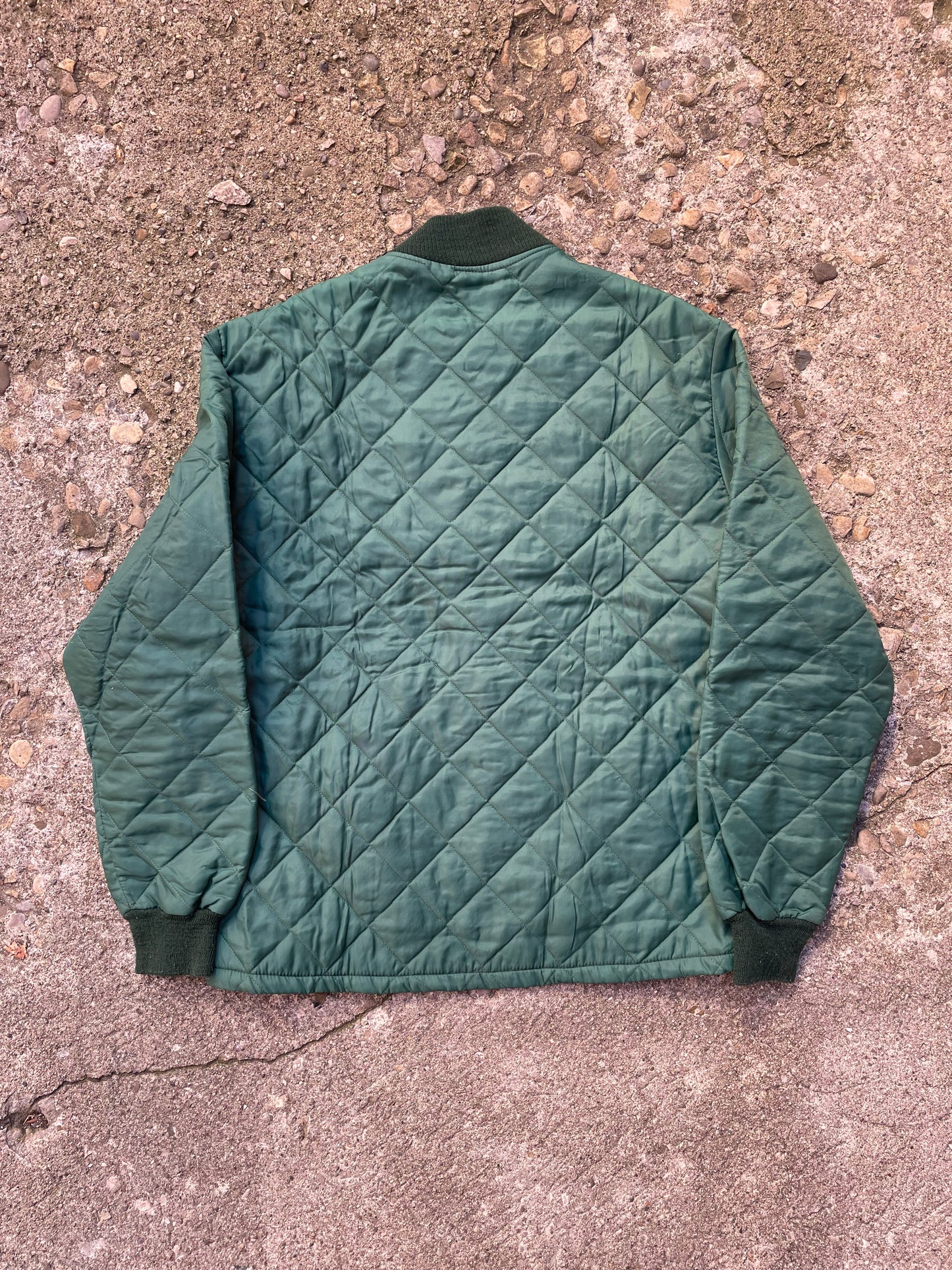 1960's Green Quilted Liner Jacket - L