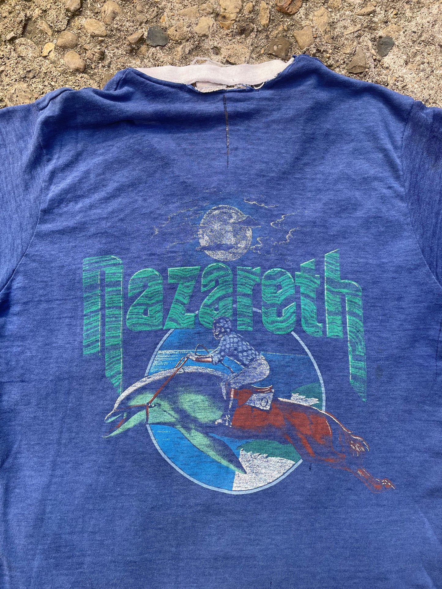 1981 Nazareth 'The Full Circle' Thrashed Band T-Shirt - M