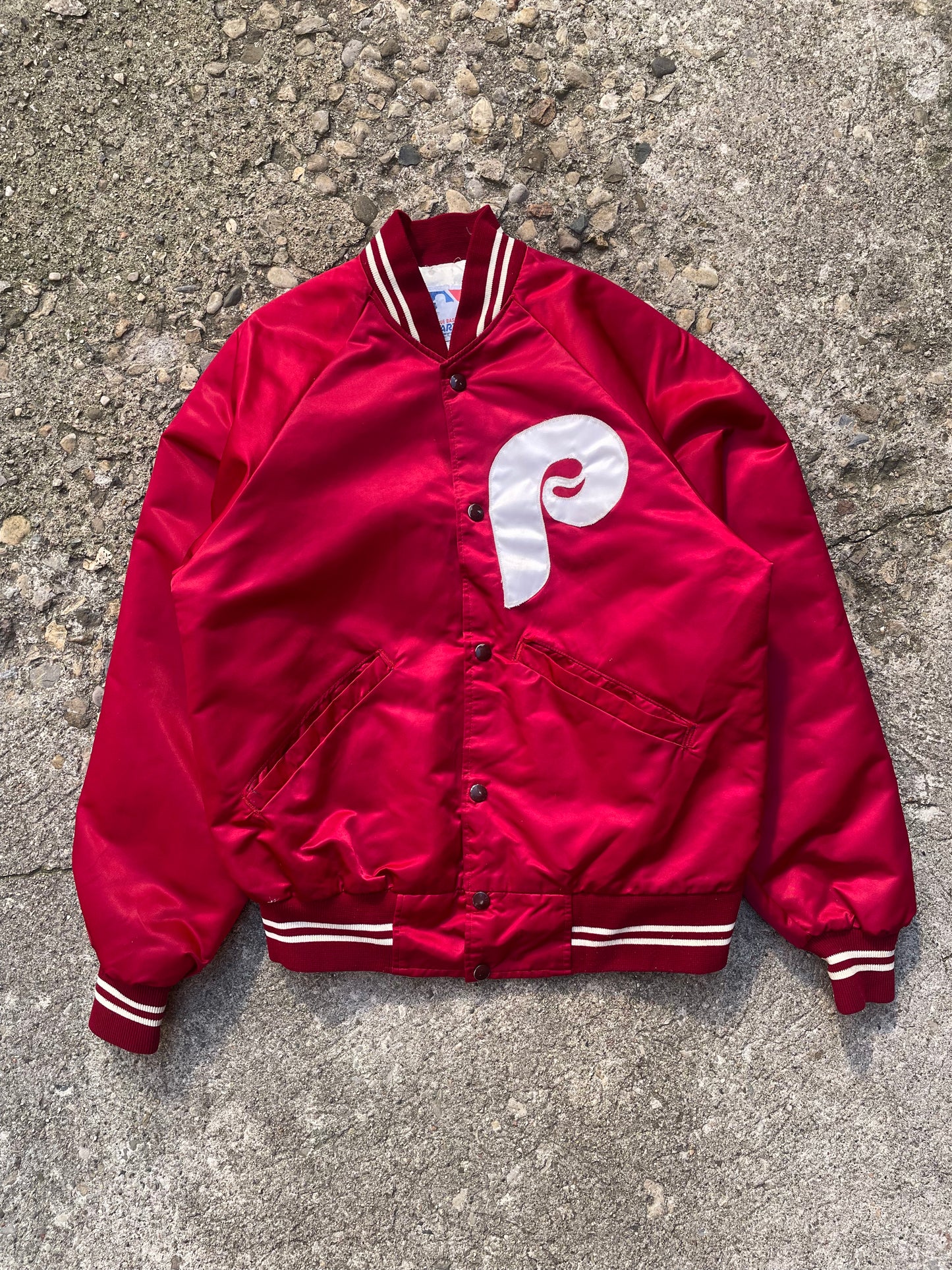 1980's Starter Philadelphia Phillies Satin Jacket - M