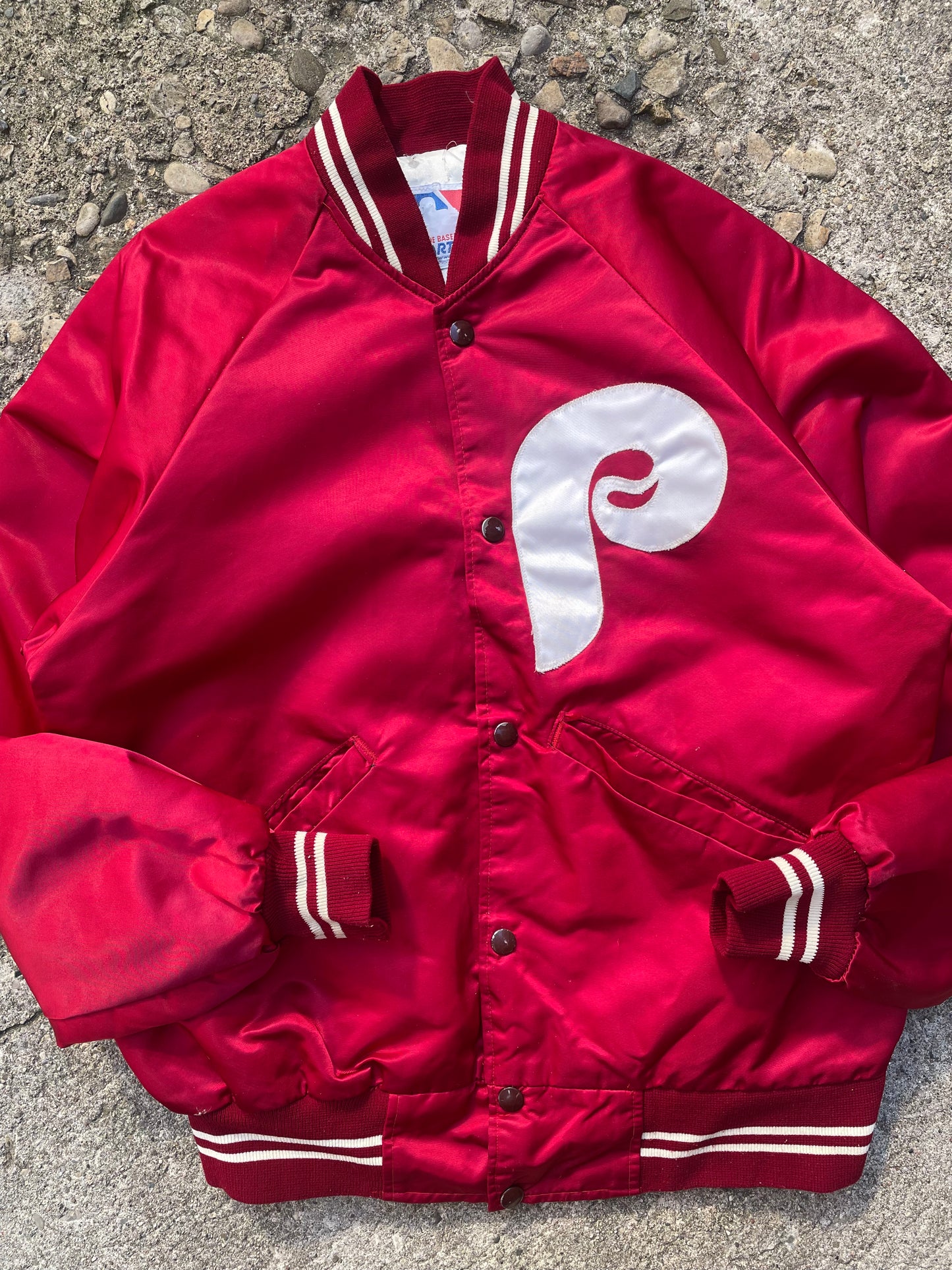 1980's Starter Philadelphia Phillies Satin Jacket - M