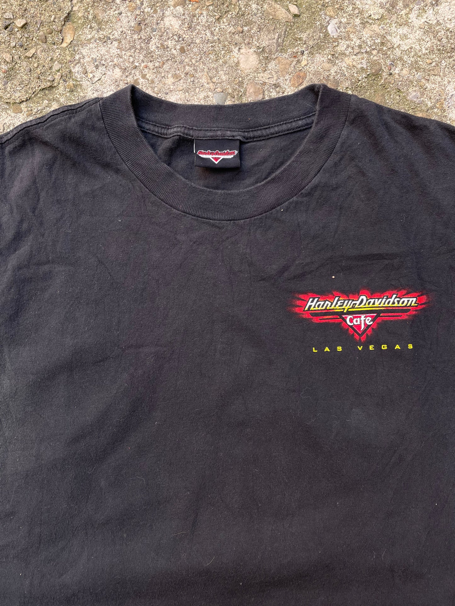 1990's Harley Davidson Cafe Graphic T-Shirt - XXL