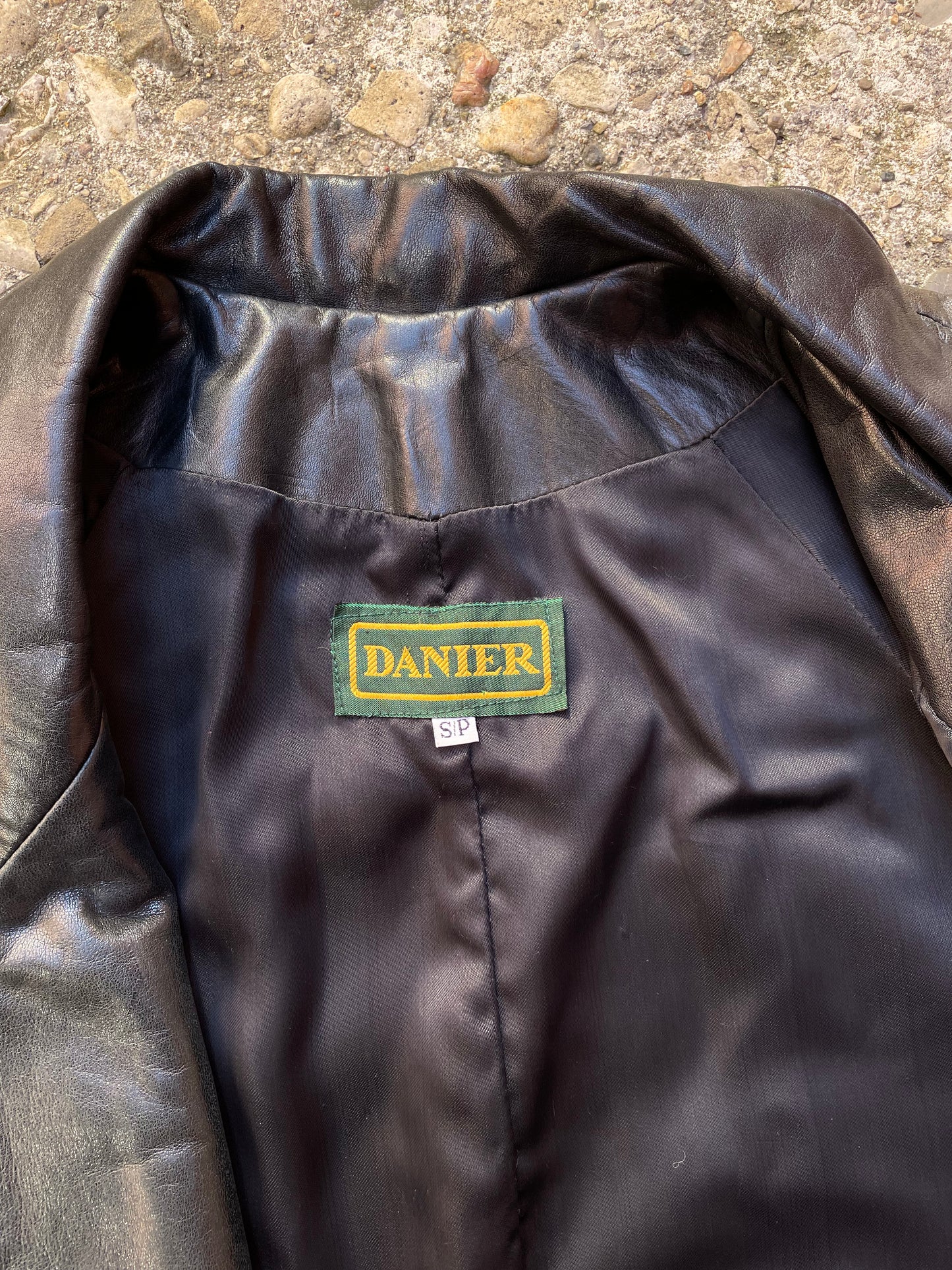 1990's Danier Leather Trench Coat - S