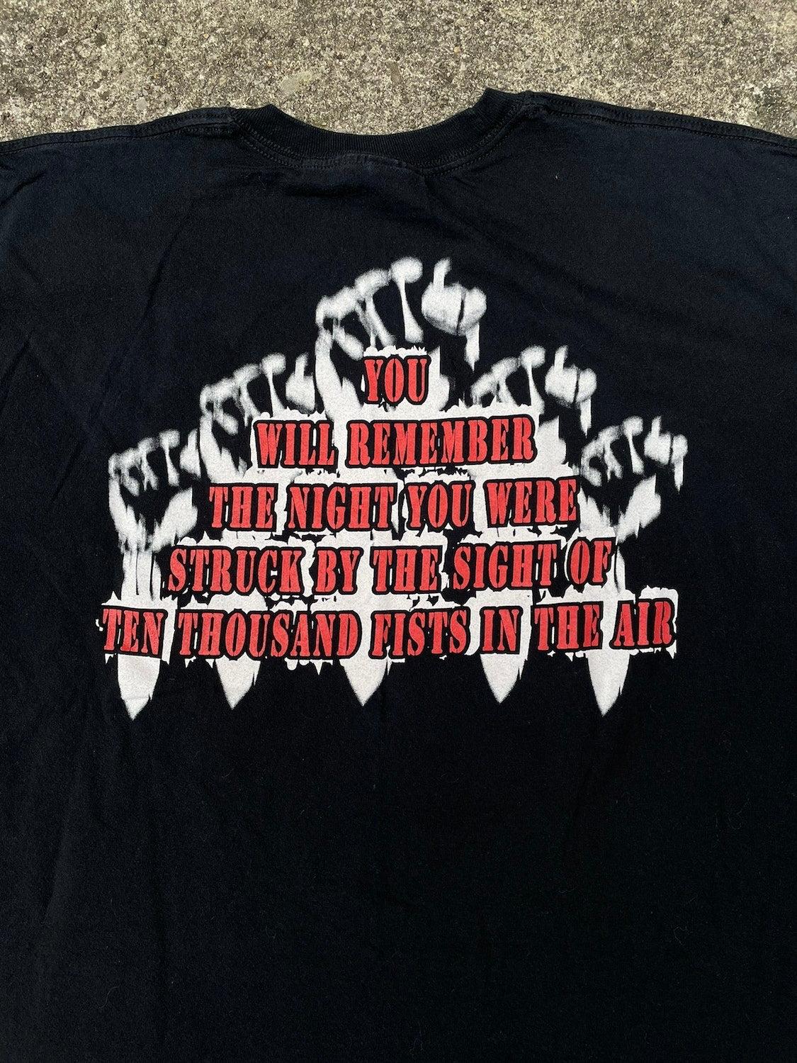 2005 Disturbed '10000 Fists' Long Sleeve Band T-Shirt - XXL