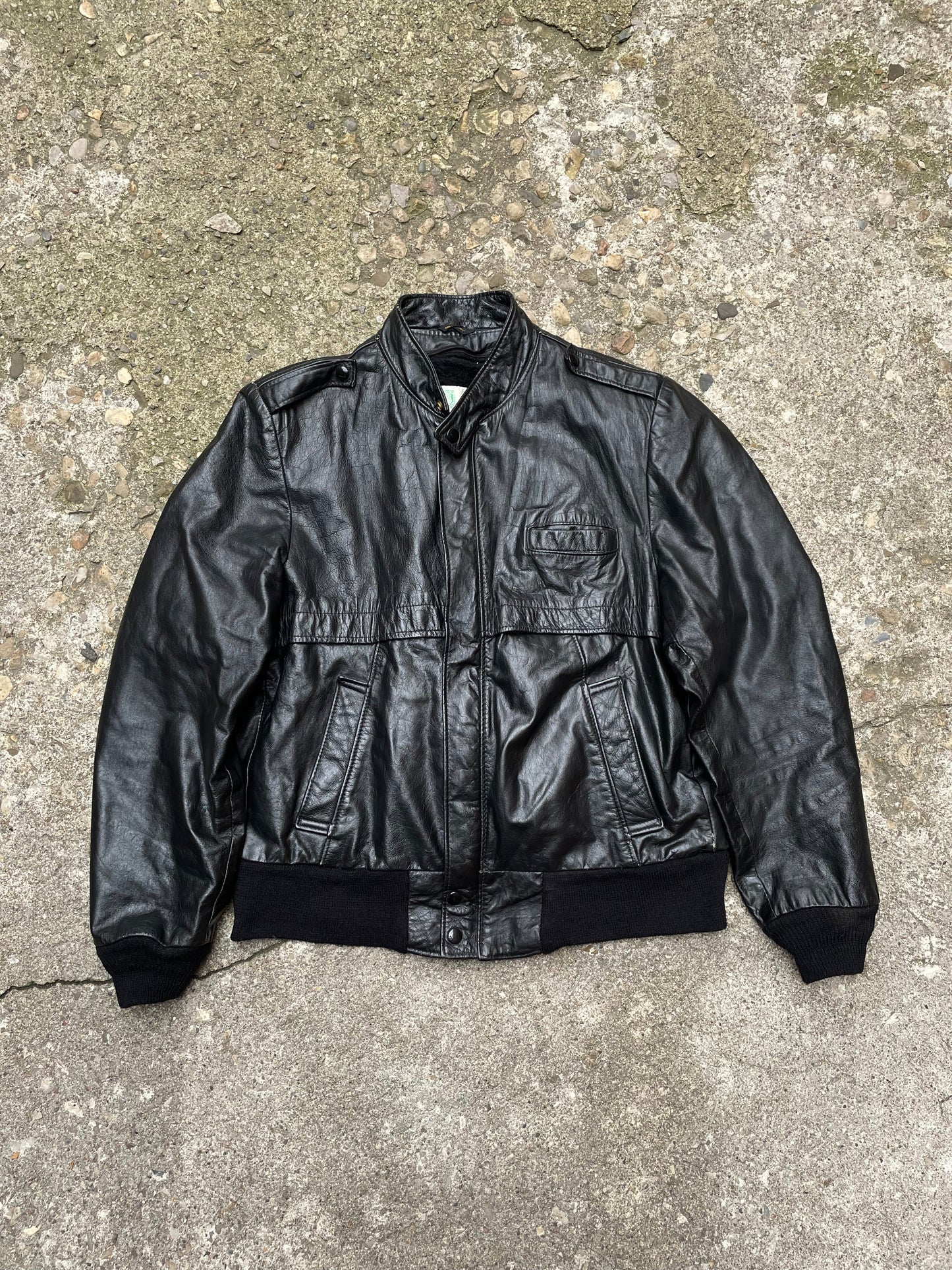 1970's/1980's Gino Leathers Leather Bomber Jacket - L