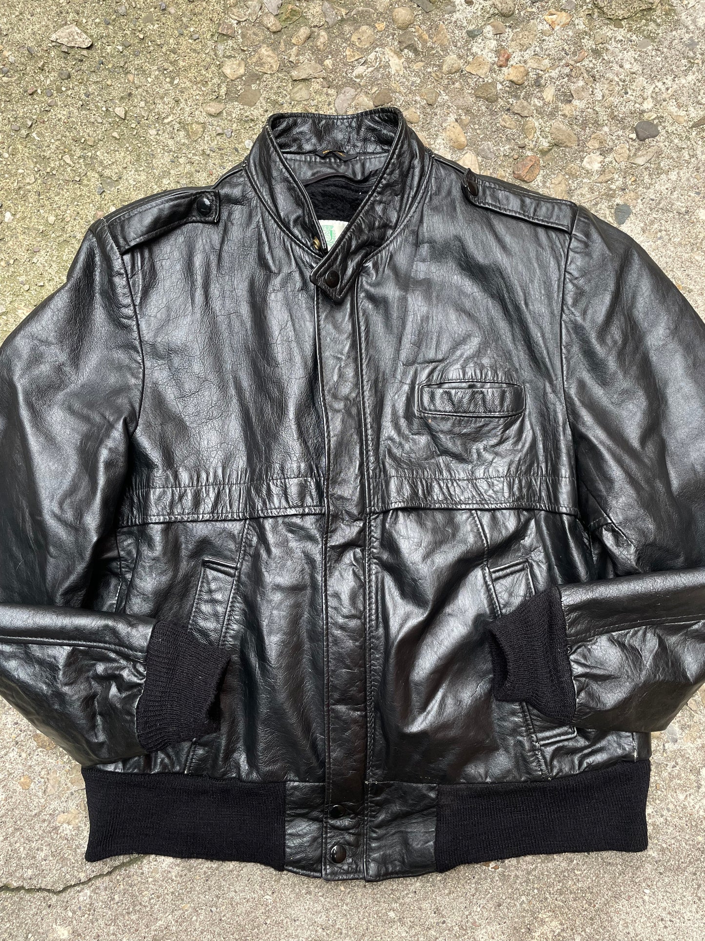 1970's/1980's Gino Leathers Leather Bomber Jacket - L