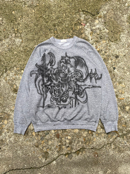 Trash Pyle x Thrift Piff Studios Airbrush Crewneck Sweatshirt - M