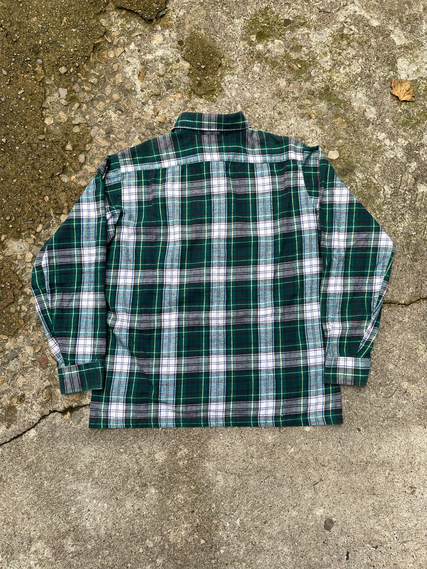 1970's Sears The Mens Store Plaid Flannel Shirt - L