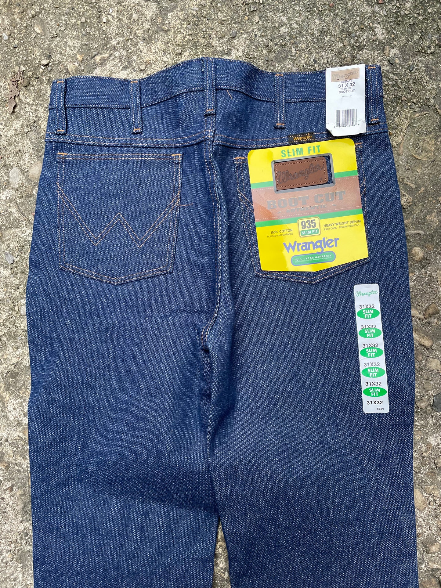 2000's Wrangler Slim Fit Boot Cut Dark Wash Denim Jeans - 31