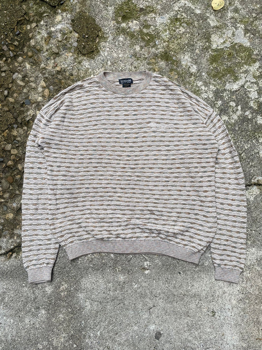 1990's Tosani 3D Knit Sweater - XL