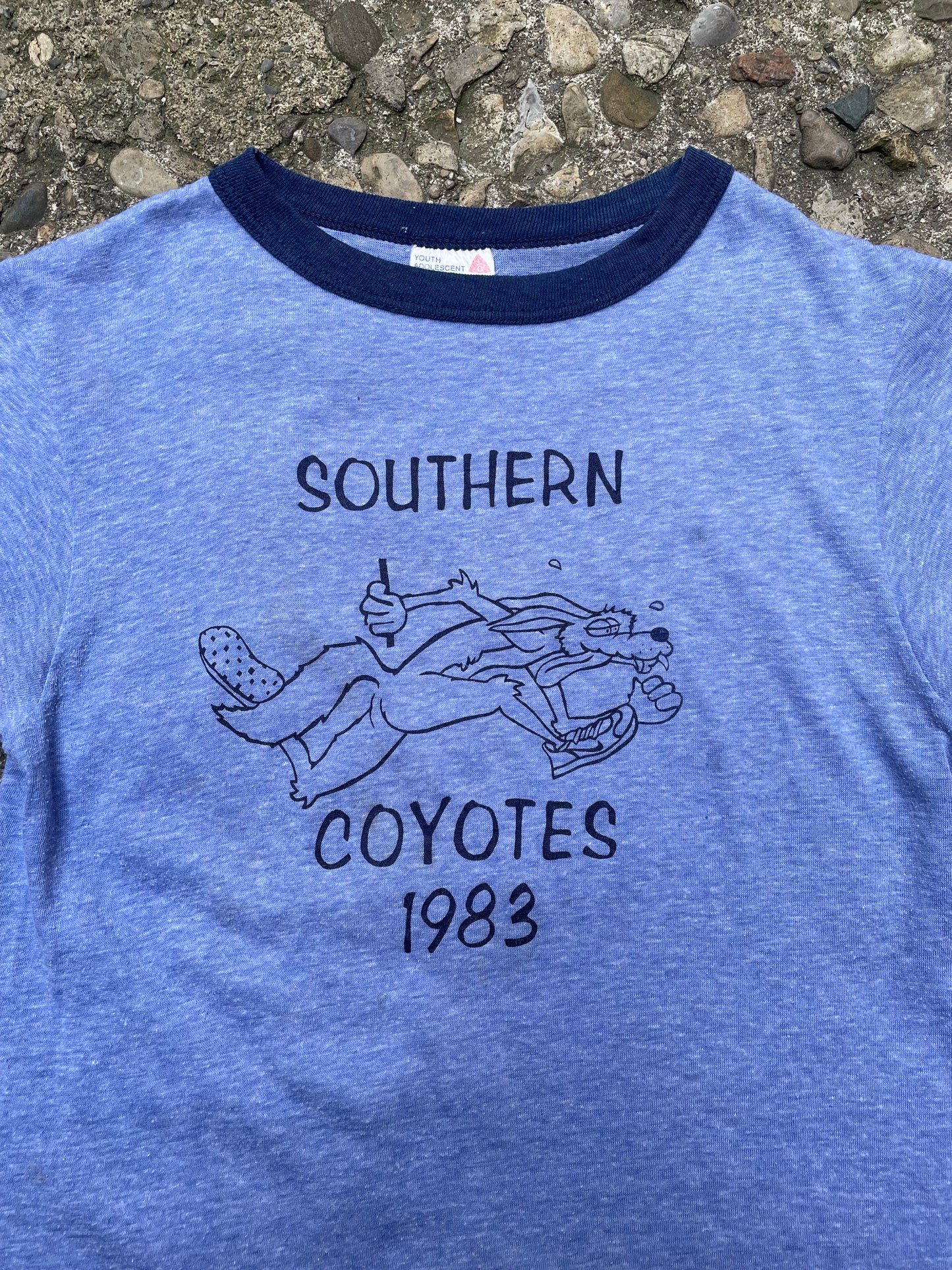 1983 Southern Coyotes Graphic Ringer Baby T-Shirt - S