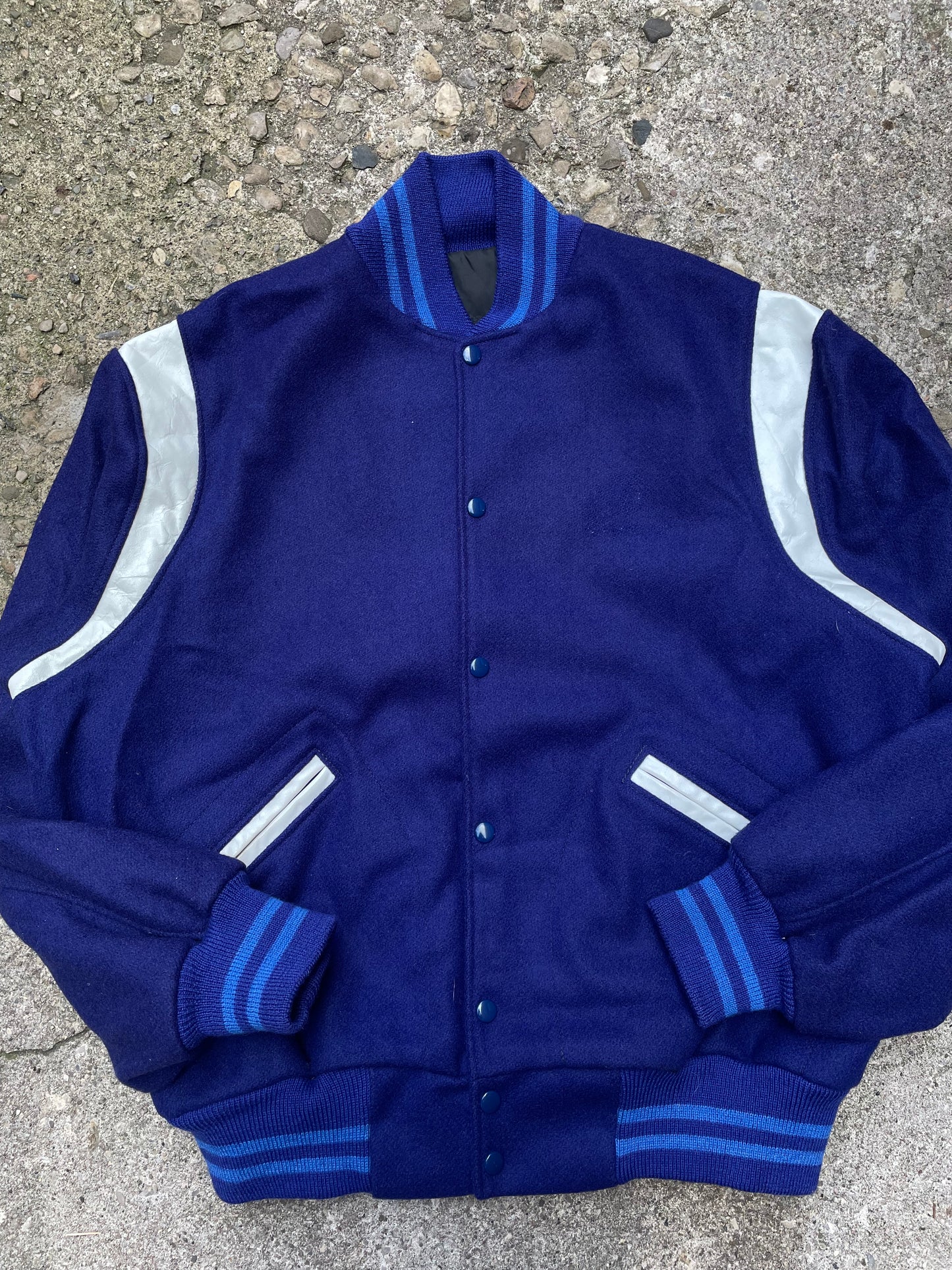 1980's Settlemier's Wool/Leather Varsity Jacket - XL