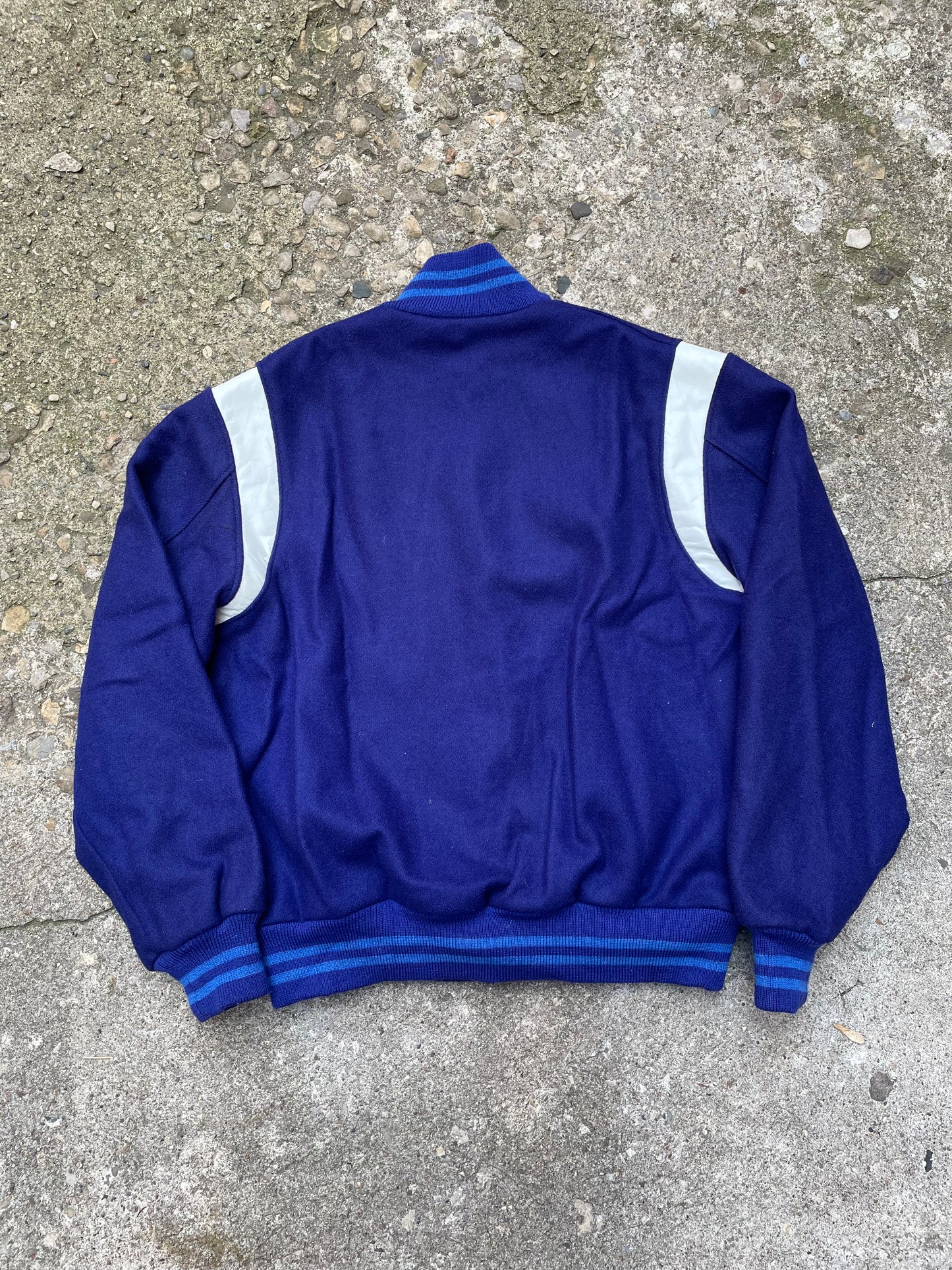 1980's Settlemier's Wool/Leather Varsity Jacket - XL