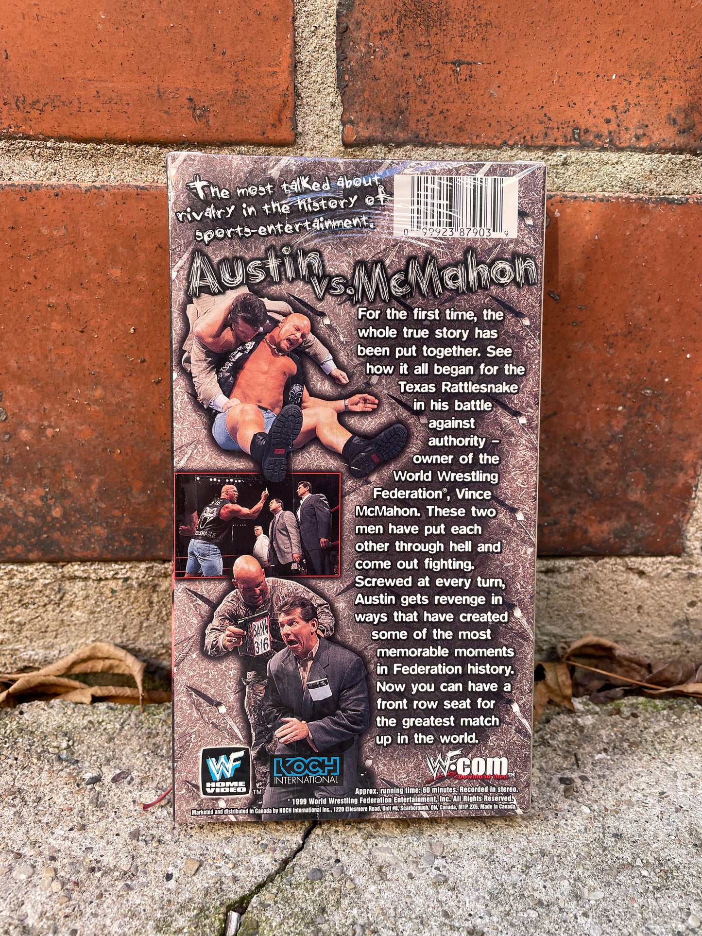 1999 WWF Austin Vs. McMahon VHS Tape