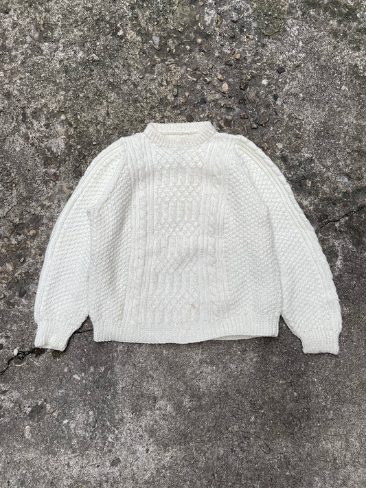 1970's/1980's Cable Knit Fisherman Sweater - L