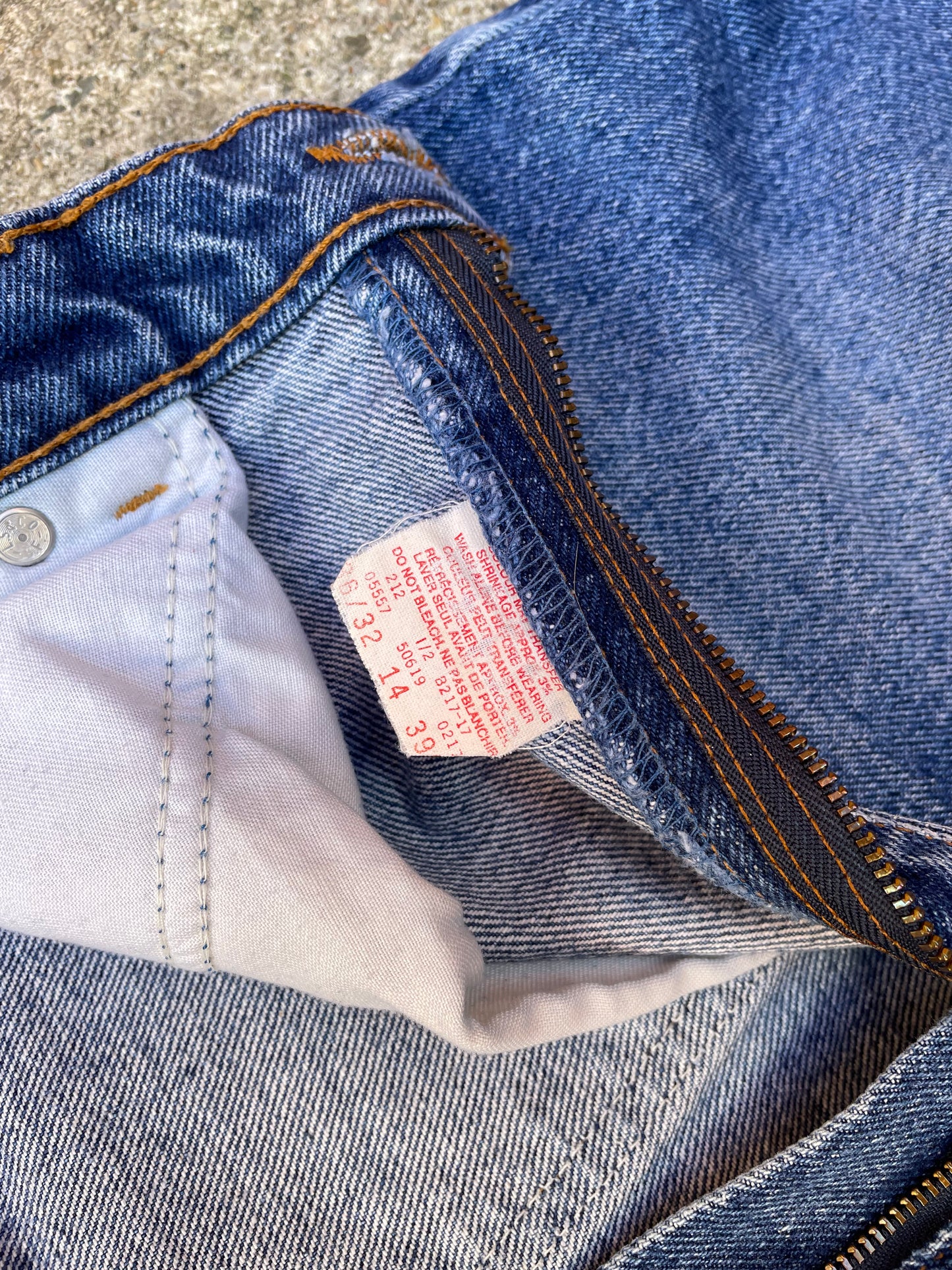 1992 Levi's 619 Orange Tab Denim Jeans - 34