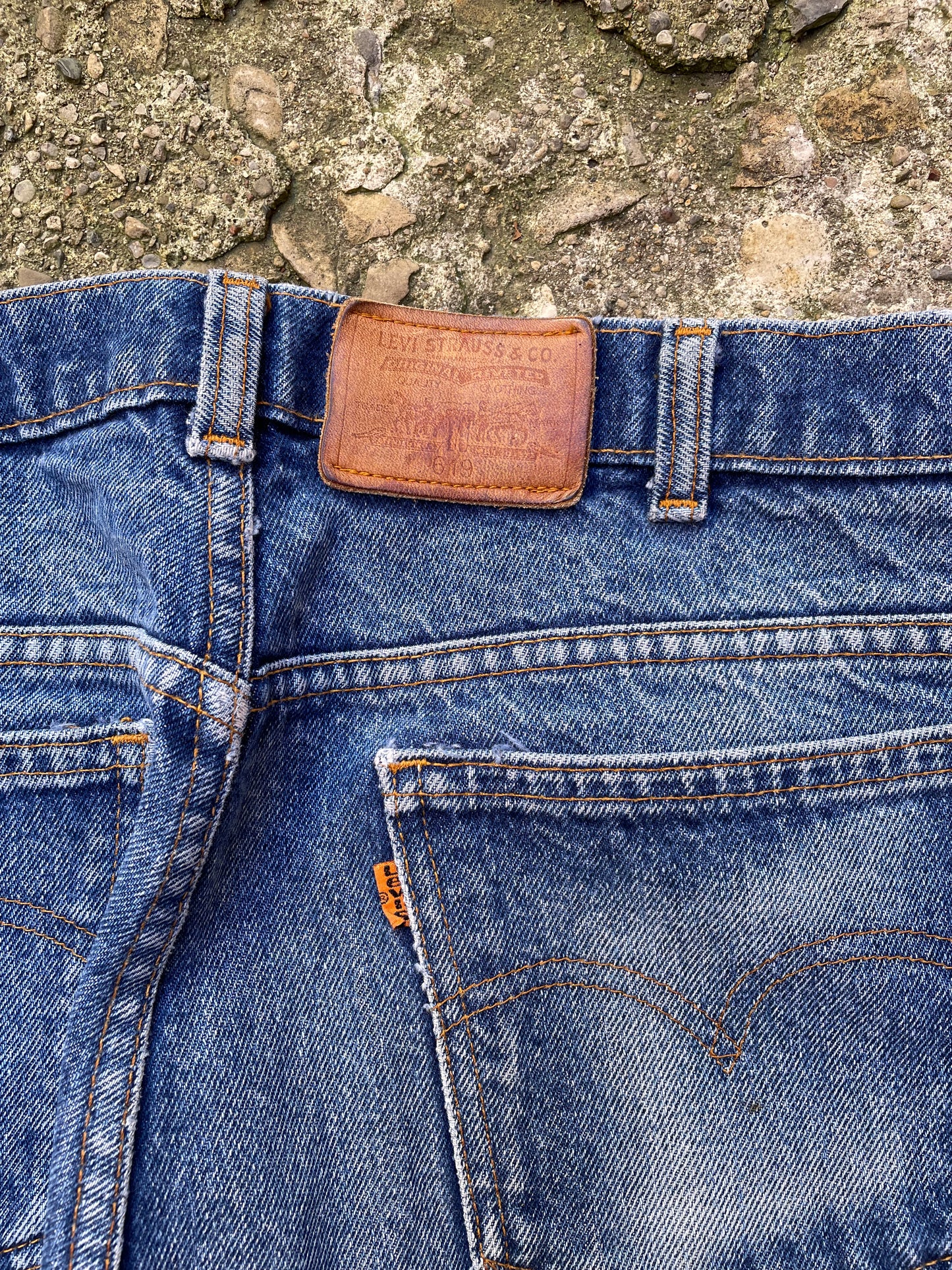 1992 Levi's 619 Orange Tab Denim Jeans - 34