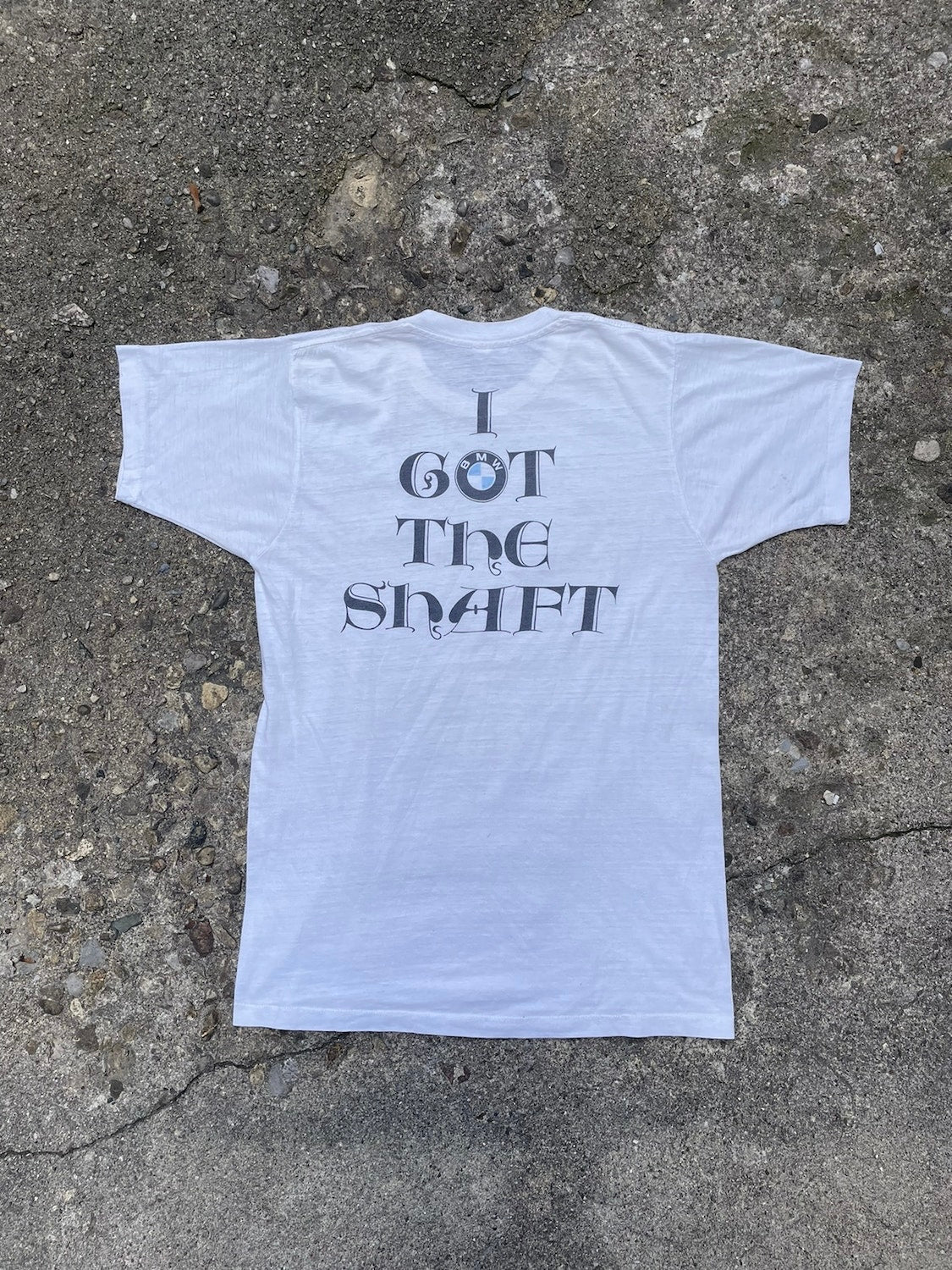 1980's 'I Got The Shaft' BMW T-Shirt - L