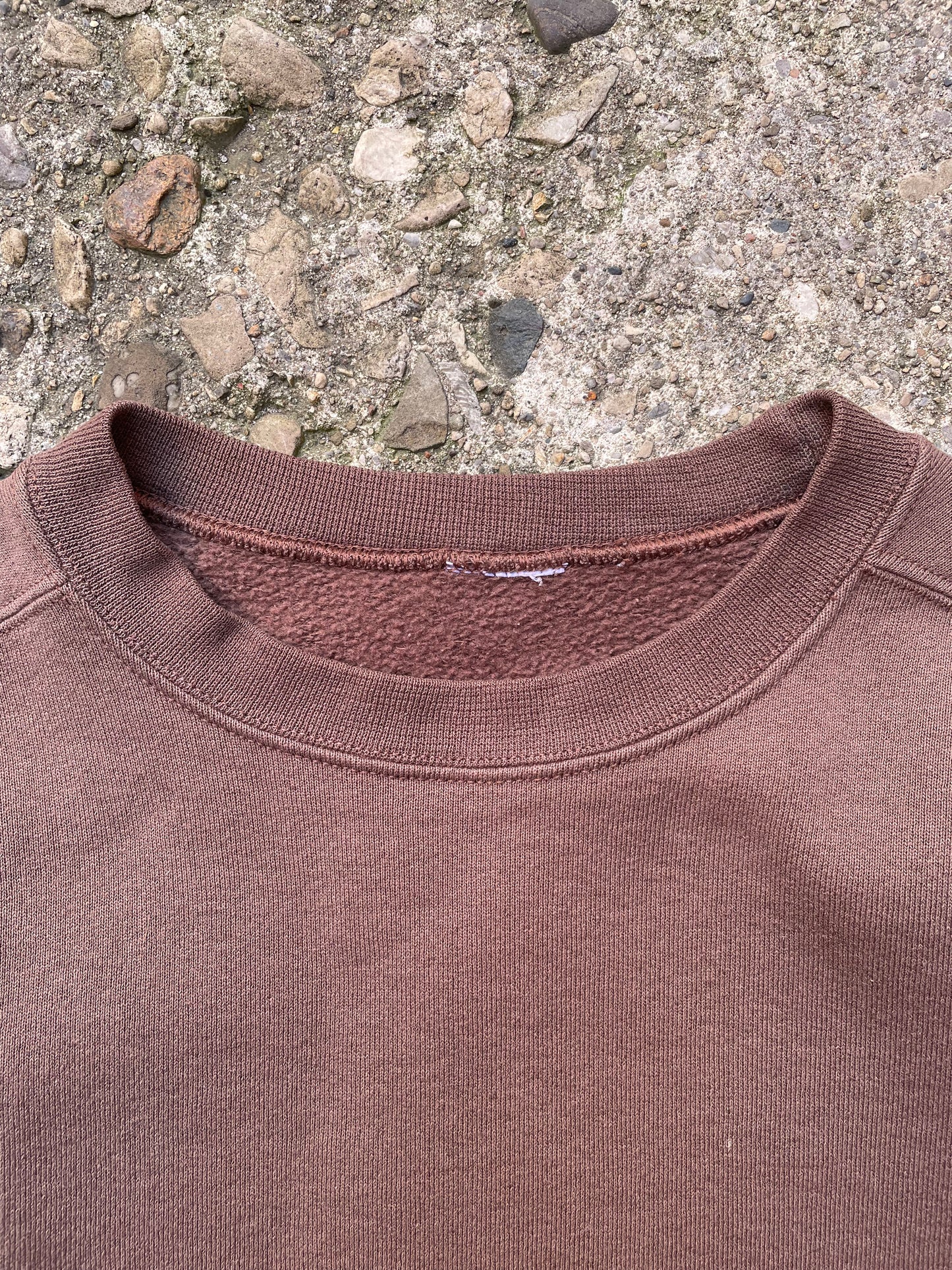 1990's Blank Brown Crewneck Sweatshirt - M