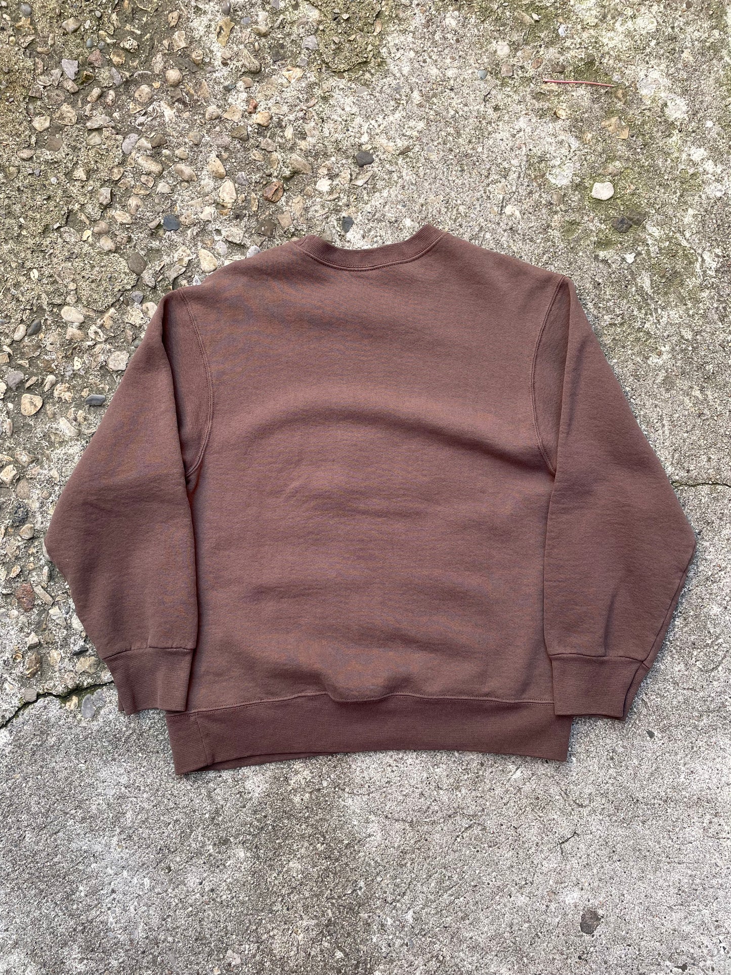 1990's Blank Brown Crewneck Sweatshirt - M