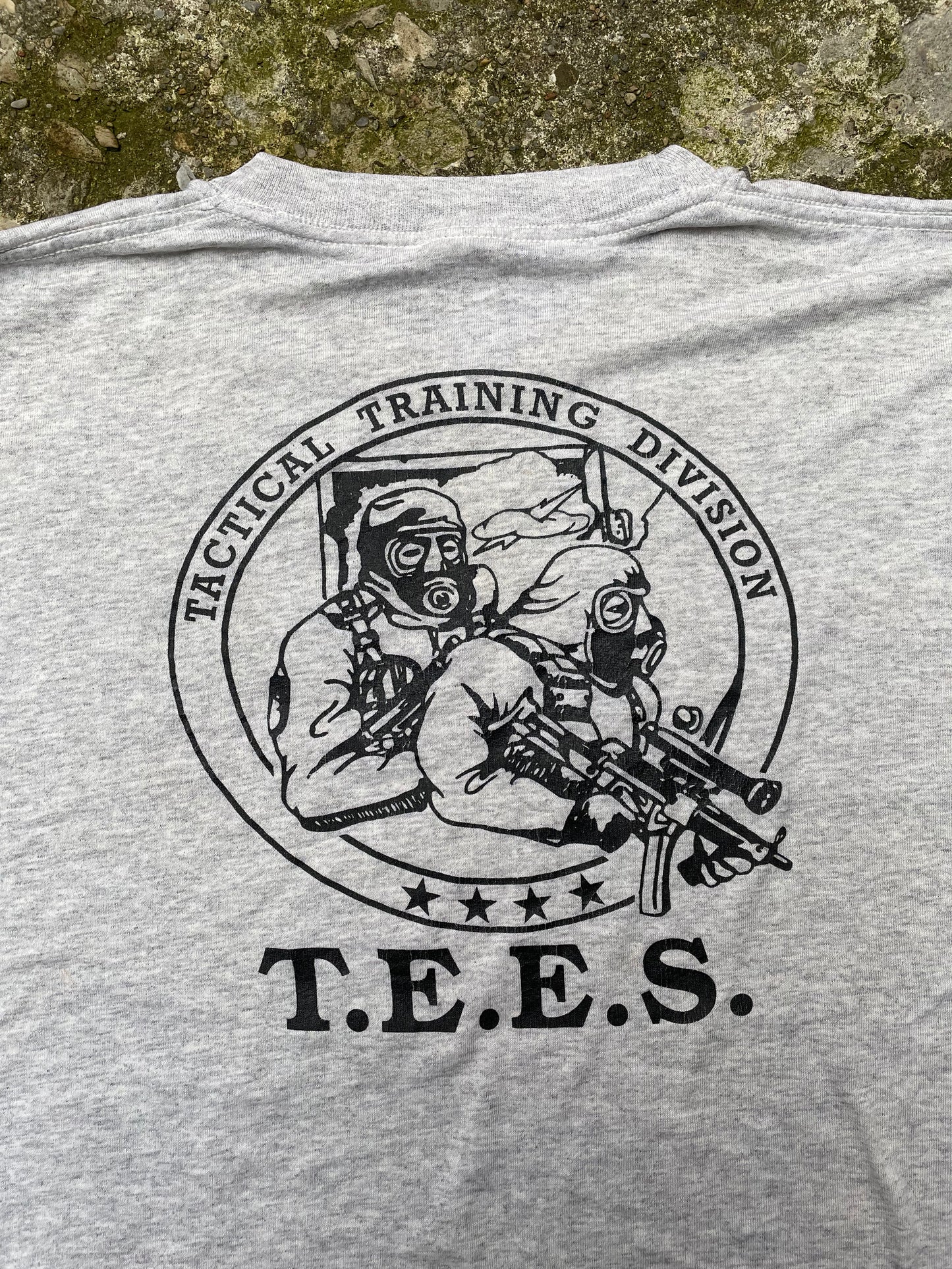 1990's/2000's T.E.E.S. Tactical Training Division Graphic Long Sleeve T-Shirt - XL