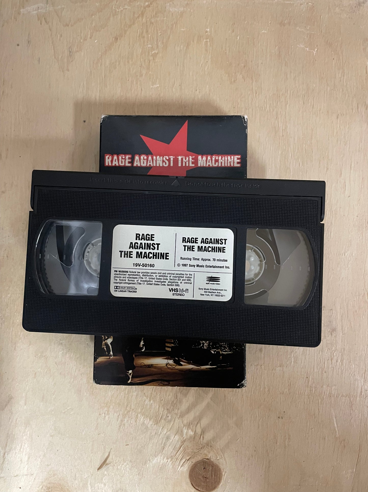 1997 Rage Against The Machine VHS Tape