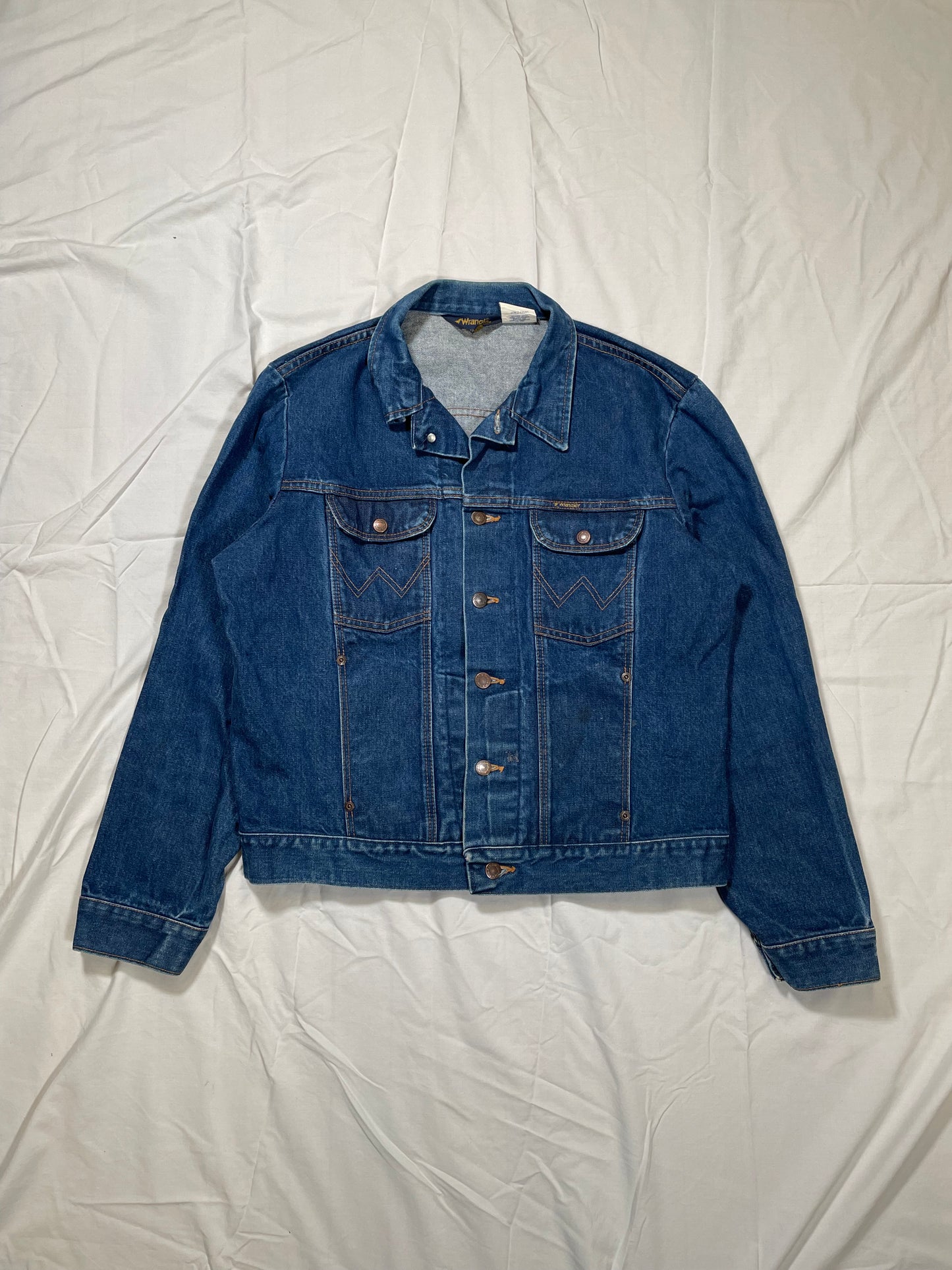 1980's Wrangler Dark Wash Denim Jacket - L