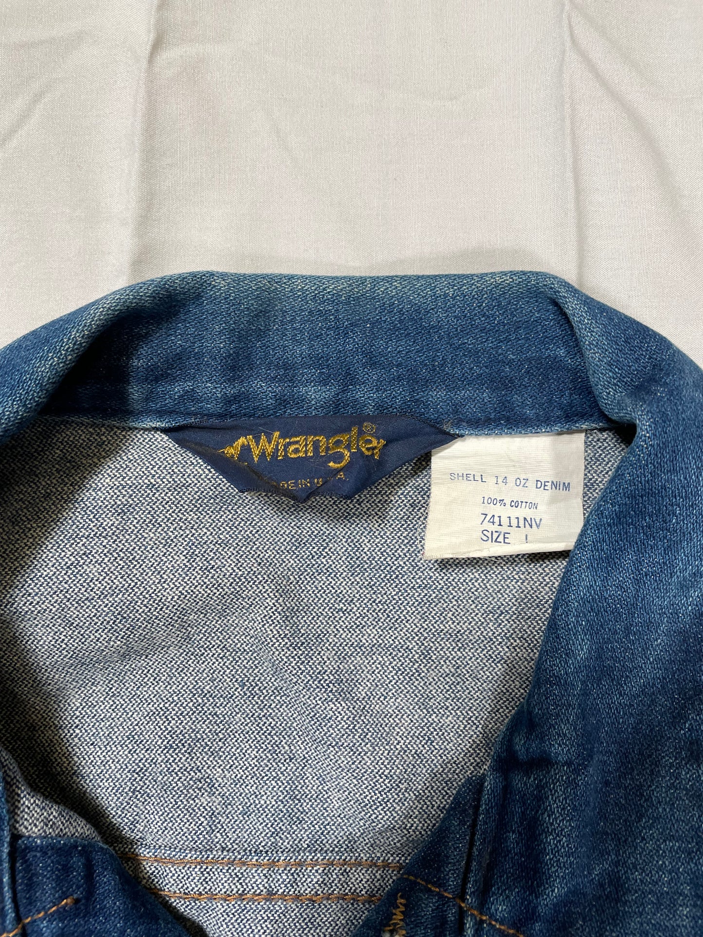 1980's Wrangler Dark Wash Denim Jacket - L